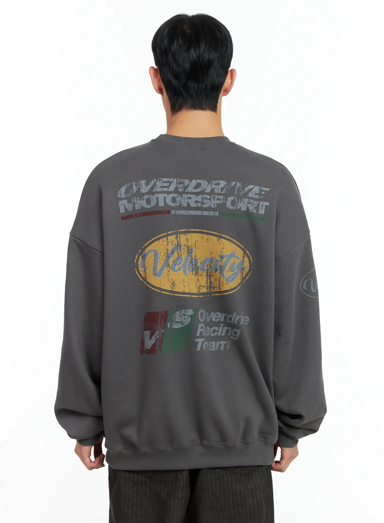 Men's Oversized Graphic Sweatshirt IN518 - Image 5