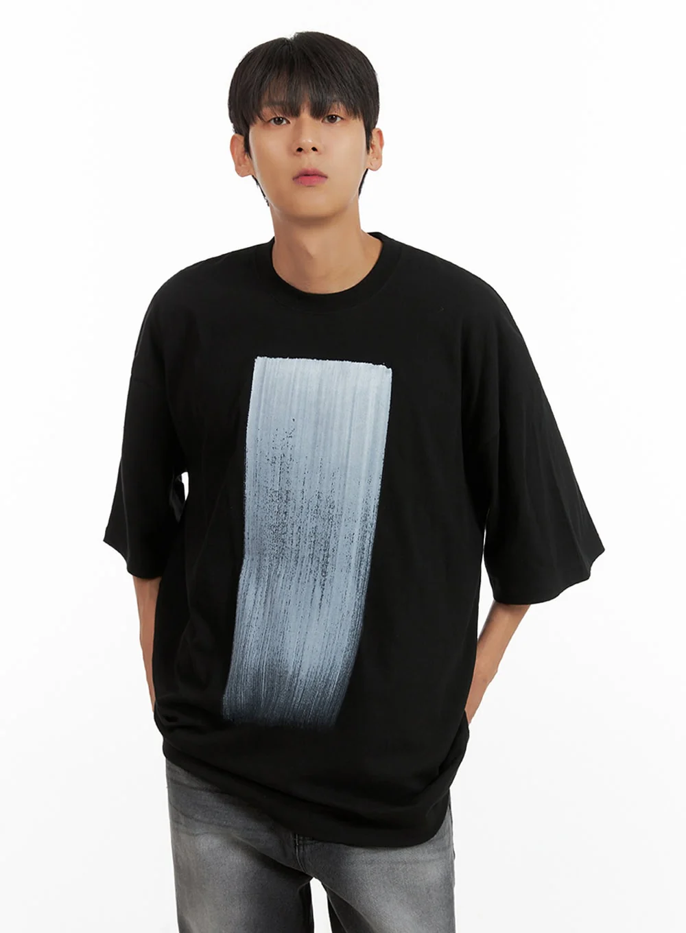 Men's Oversized Graphic T-Shirt IU418 - Image 4
