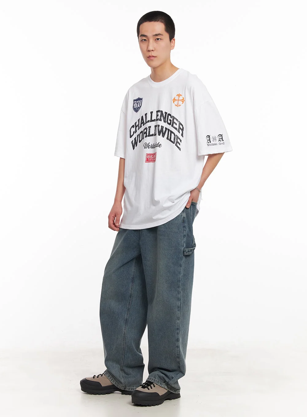 Men's Oversized Graphic T-Shirt IY505 - Image 11