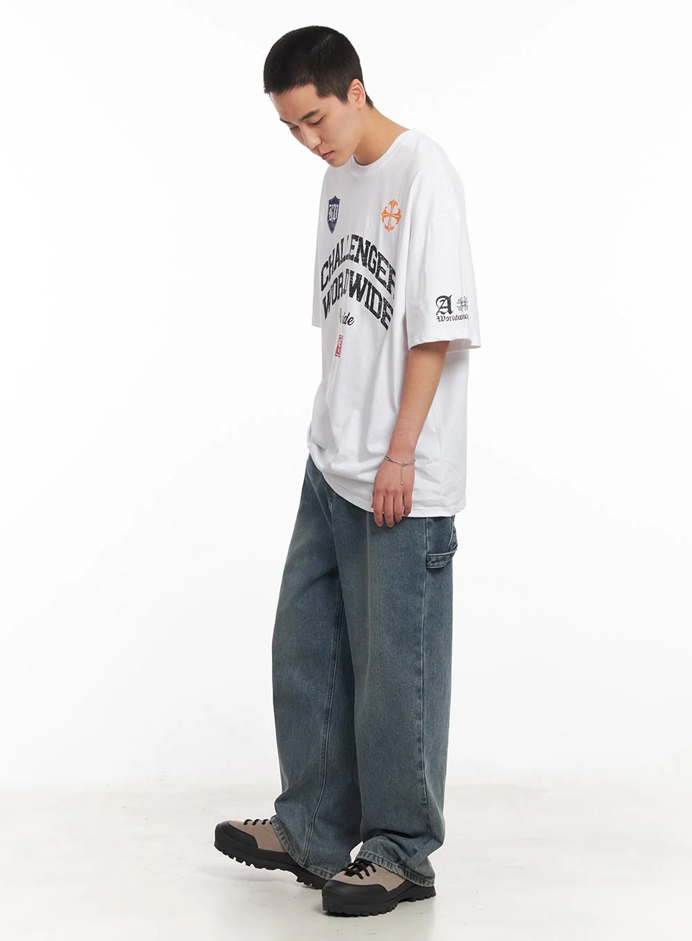 Men's Oversized Graphic T-Shirt IY505 - Image 12