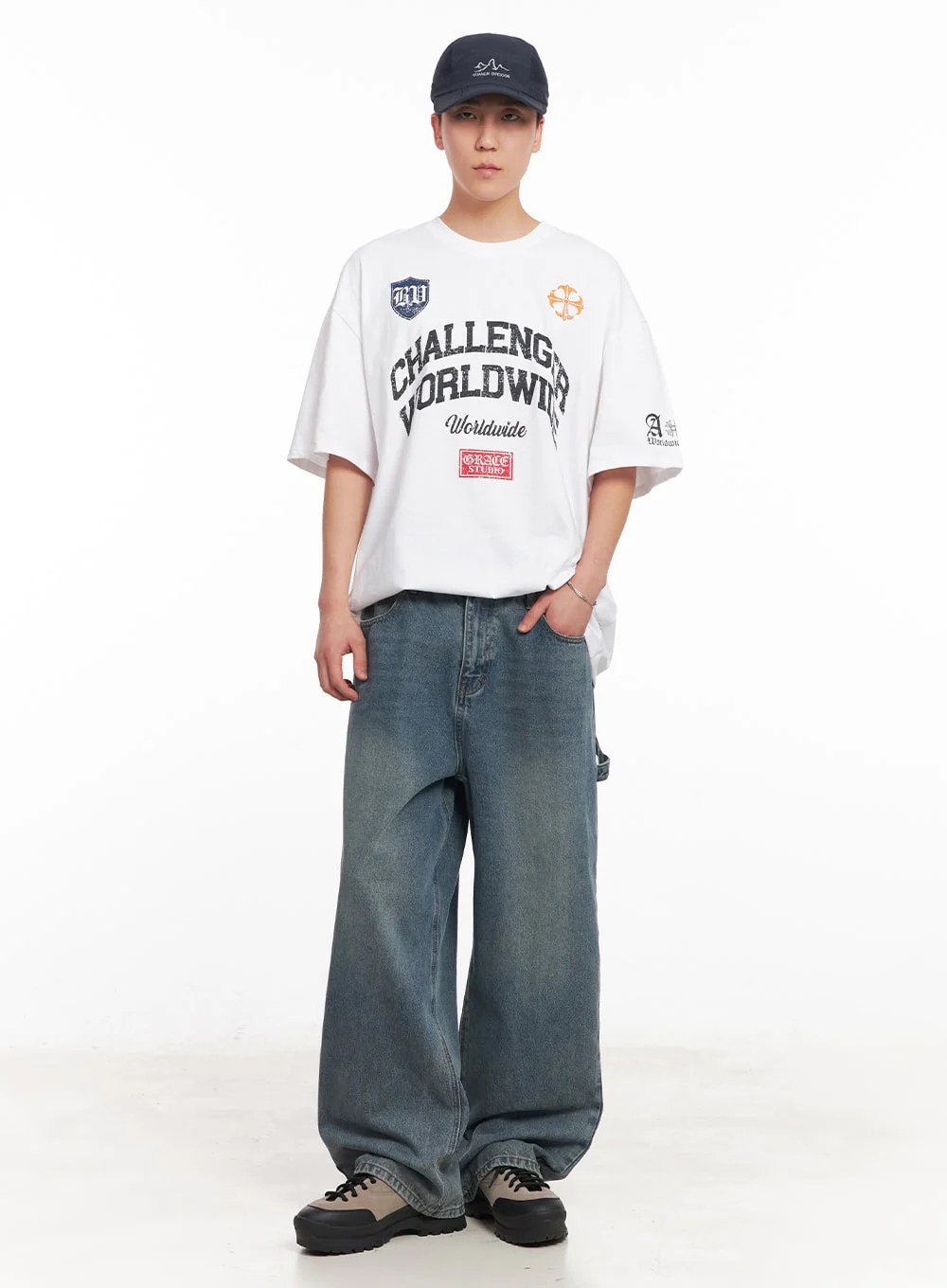 Men's Oversized Graphic T-Shirt IY505 - Image 14