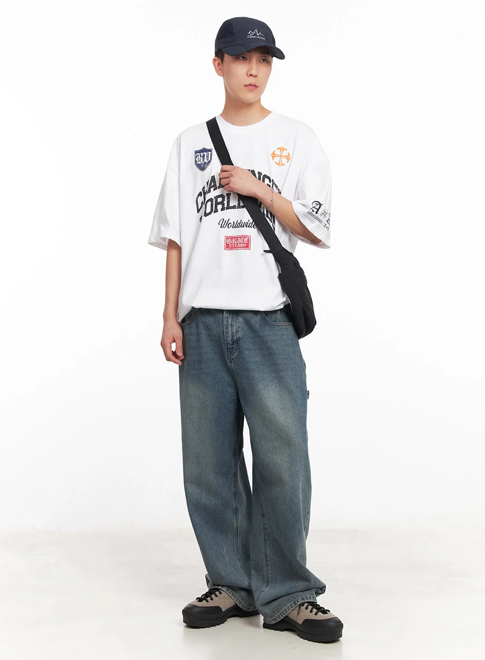 Men's Oversized Graphic T-Shirt IY505 - Image 2