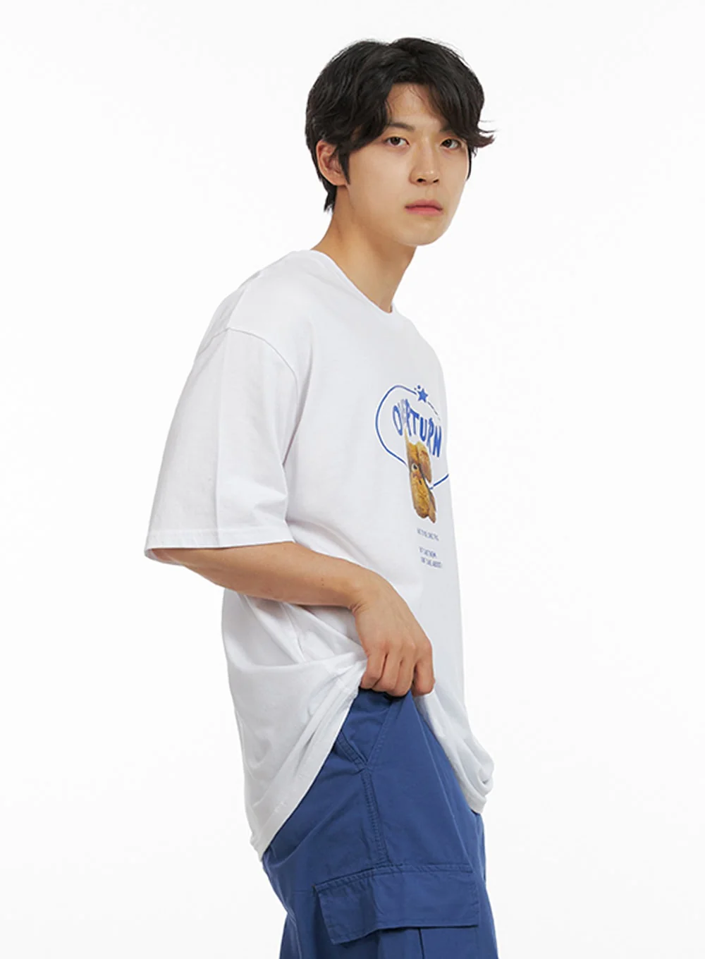 Men's Overturn Graphic T-Shirt IG409 - Image 5