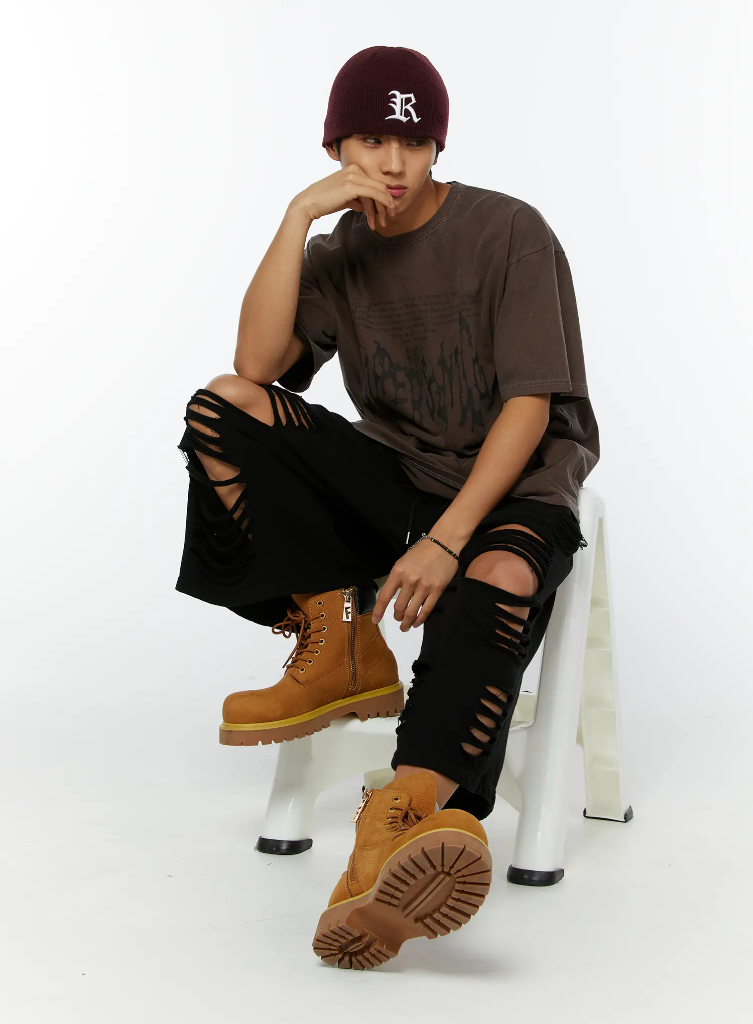 Men's Pigment Dyed Graphic Tee IY514 - Image 10