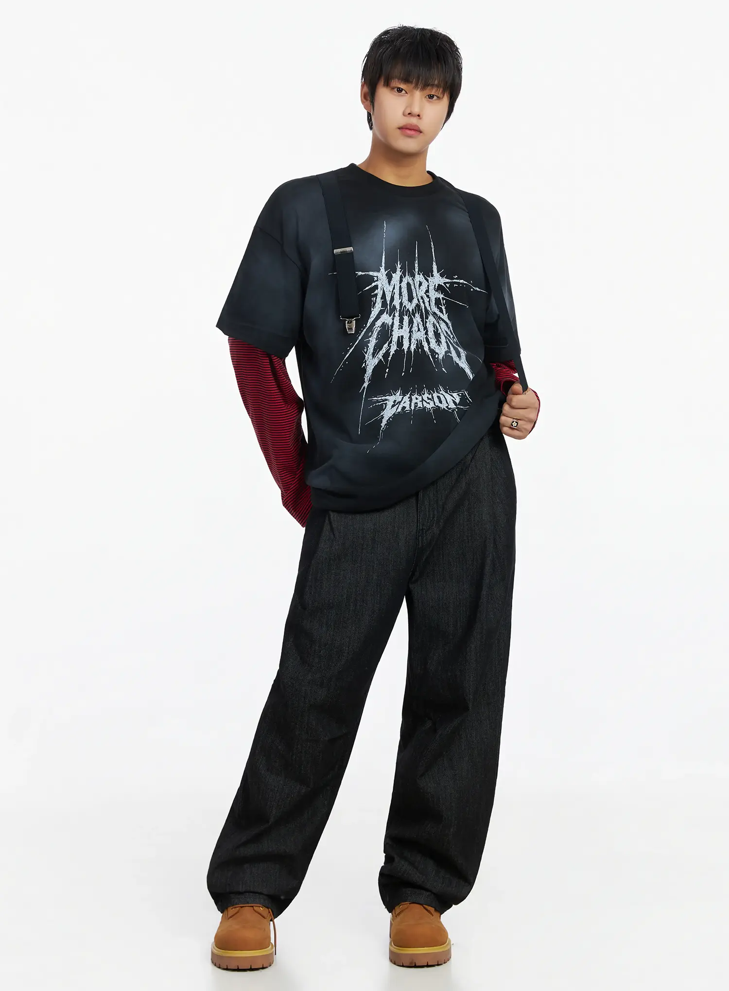 Men's Pintuck Curved Fit Jeans IJ527 - Image 9