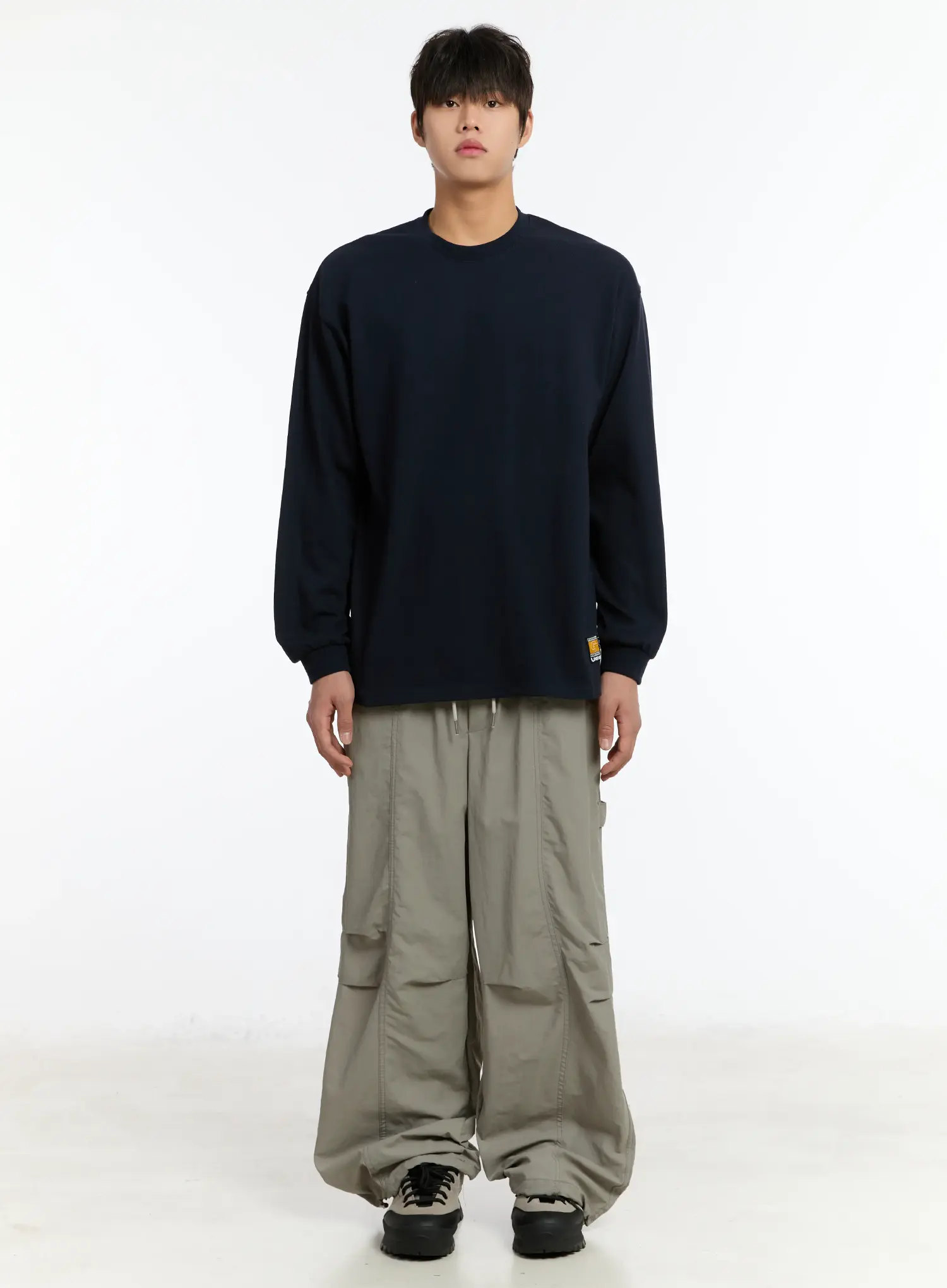 Men's Pintuck Long Sleeve Tee IM503 - Image 4