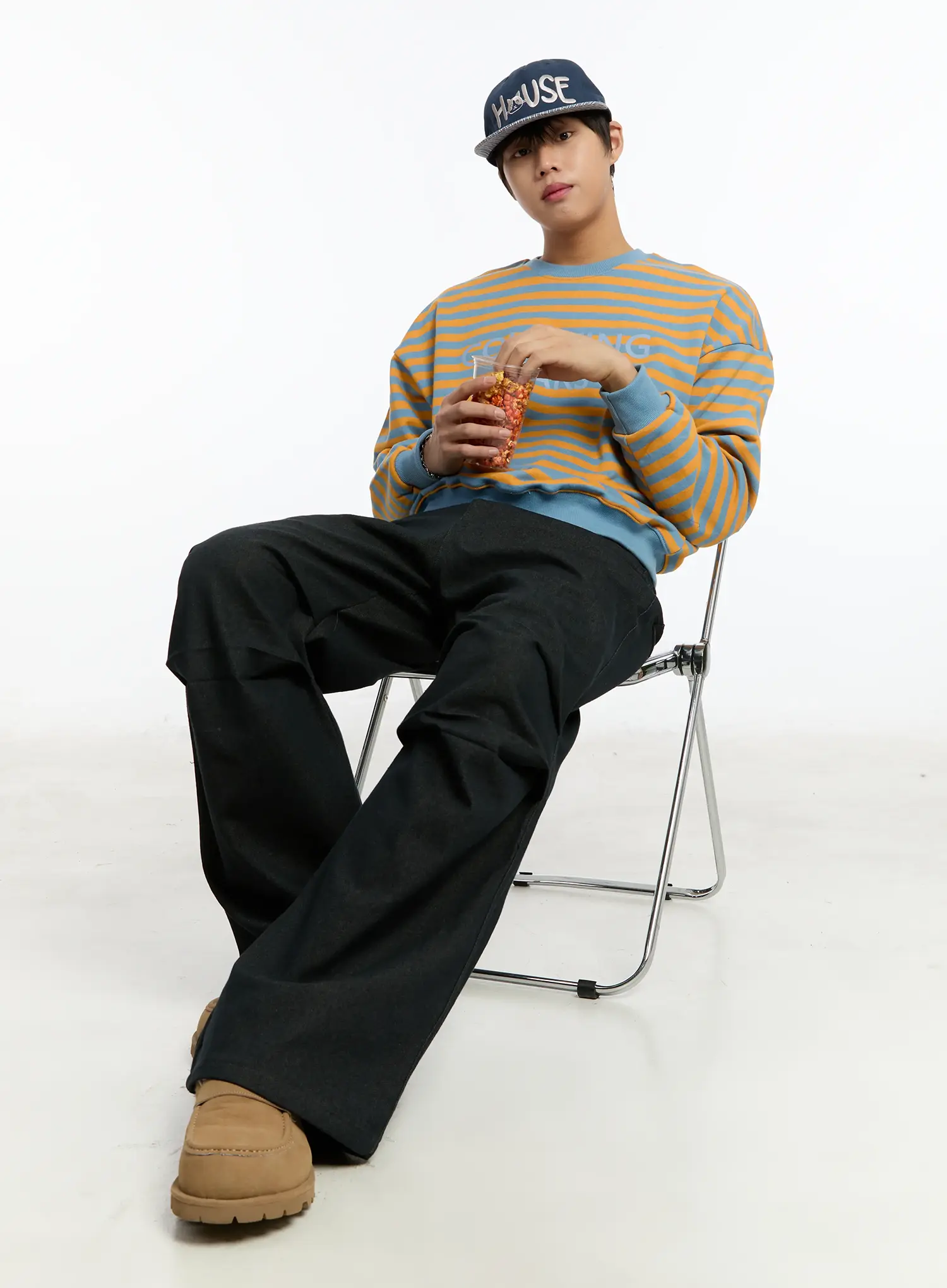 Men's Pintuck Parachute Jeans IM503 - Image 2