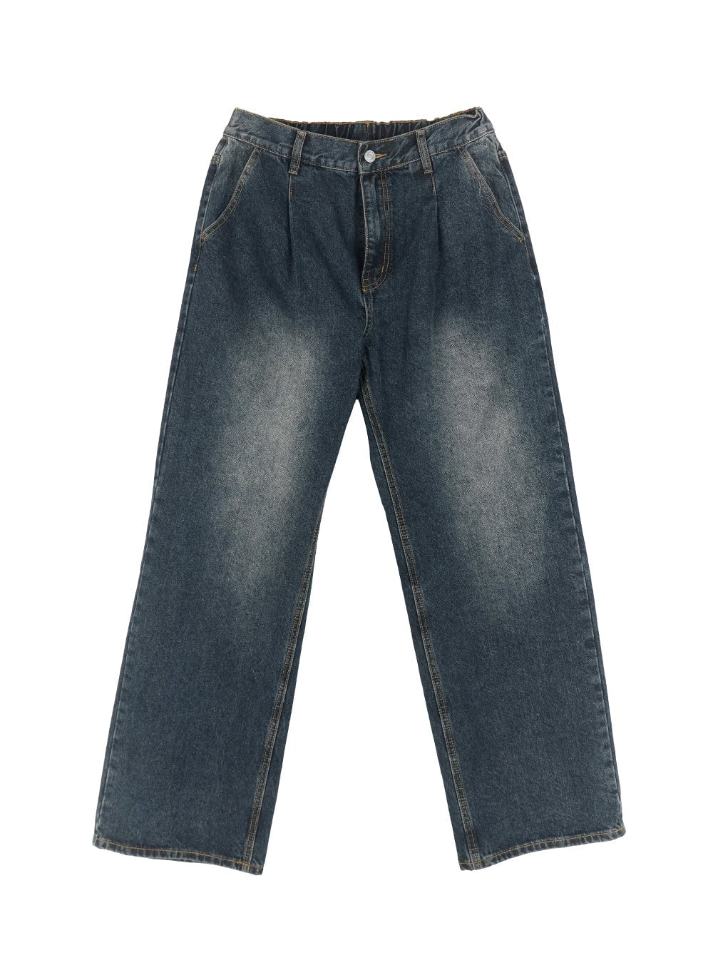 Men's Pintuck Washed Jeans IA511 - Image 11