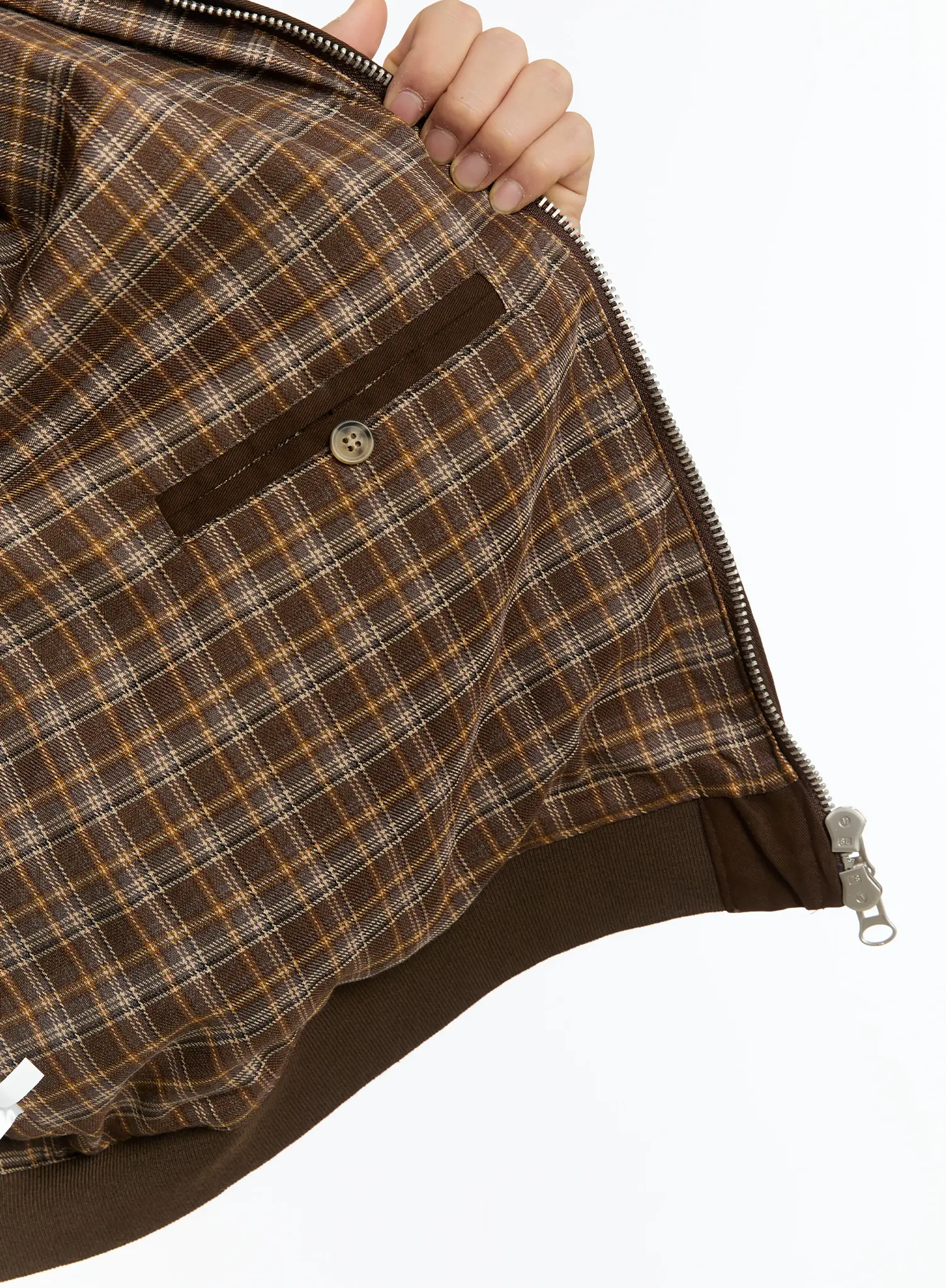 Men's Plaid Harrington Jacket IM502 - Image 11
