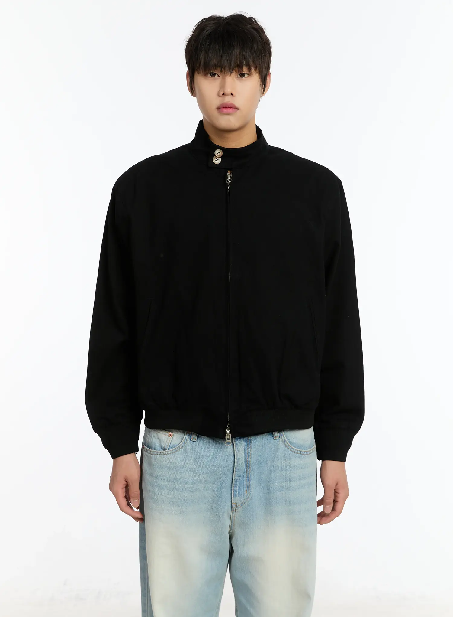 Men's Plaid Harrington Jacket IM502 - Image 13