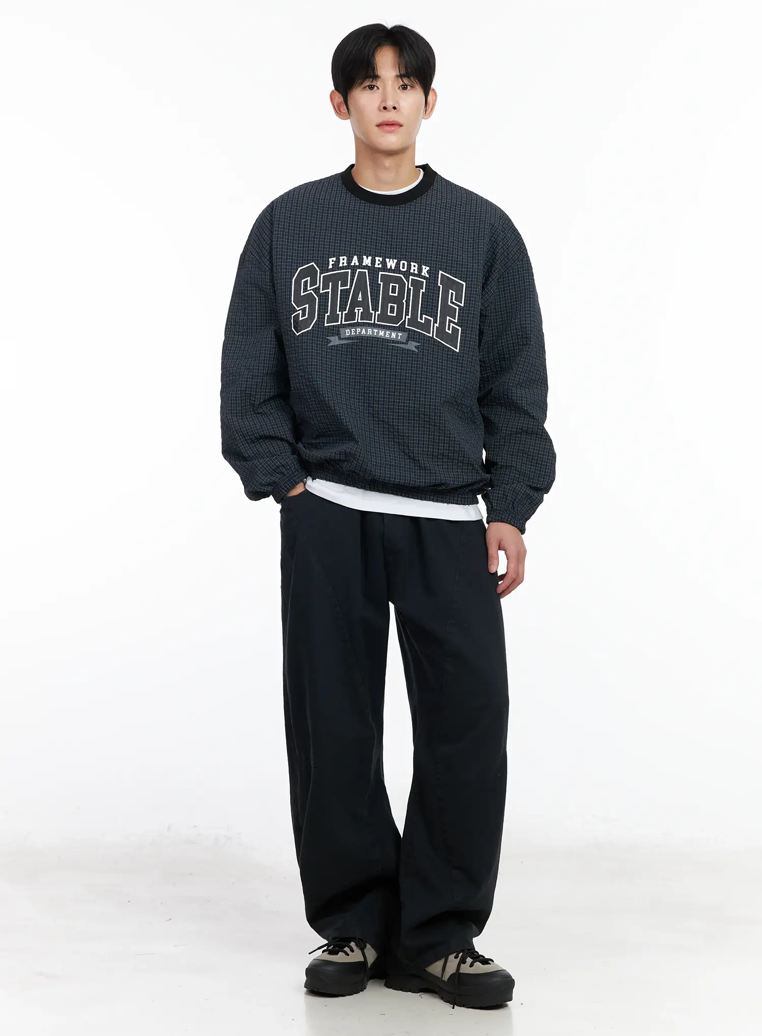 Men's Plaid Sweatshirt IM523 - Image 7
