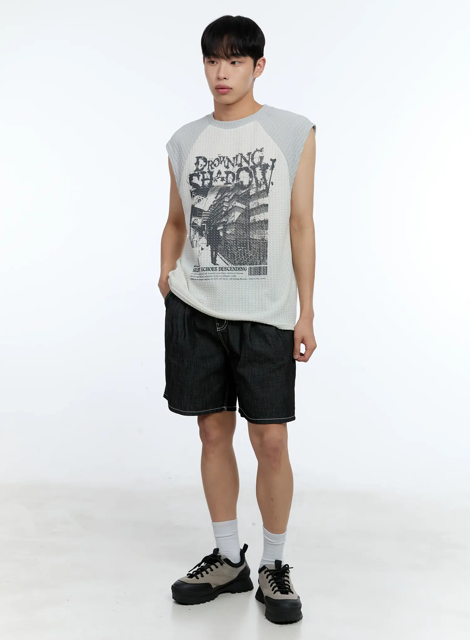 Men's Pleated Denim Jorts IL517 - Image 15