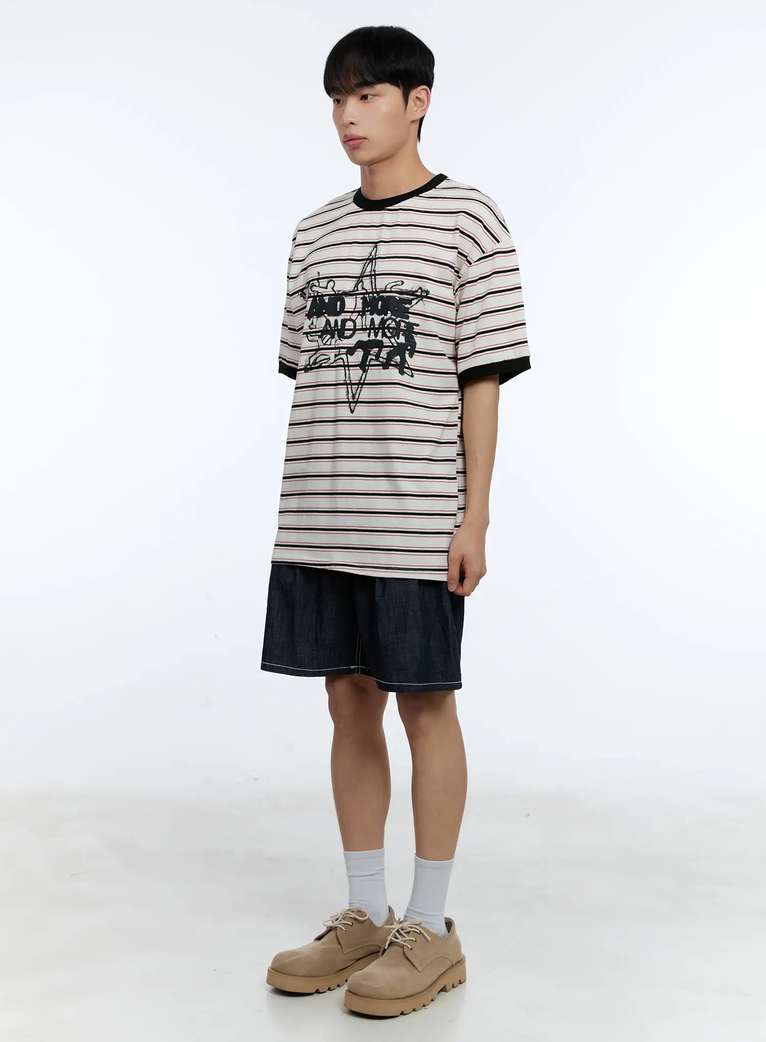 Men's Pleated Denim Jorts IL517 - Image 5
