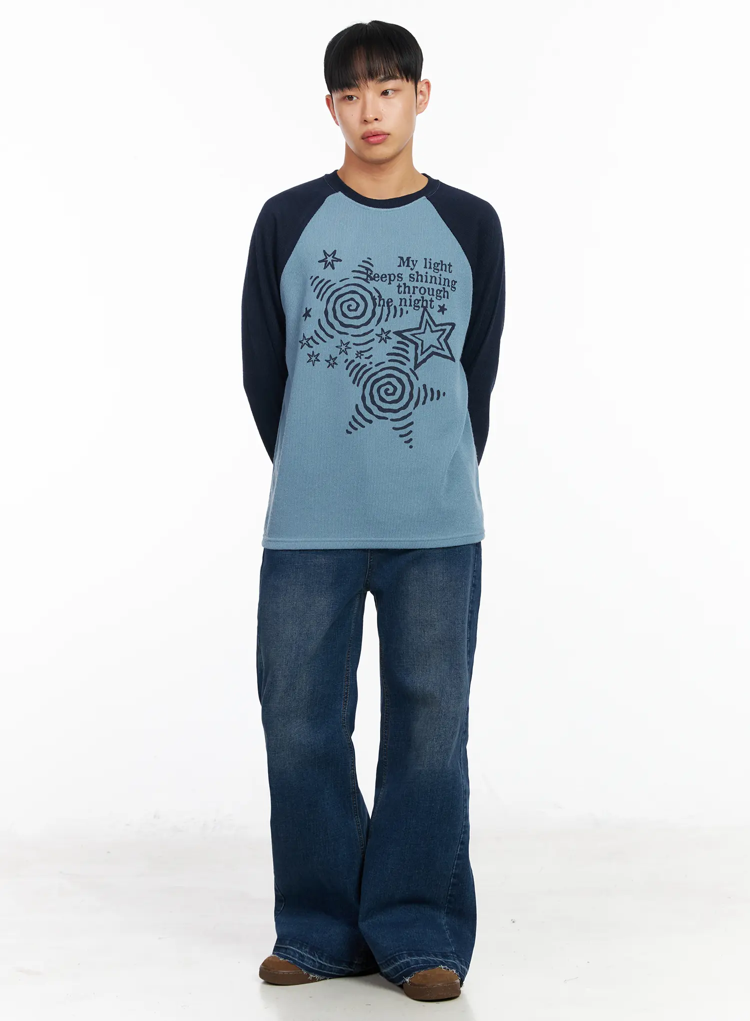 Men's Raglan Knit Long Sleeve IA502 - Image 8