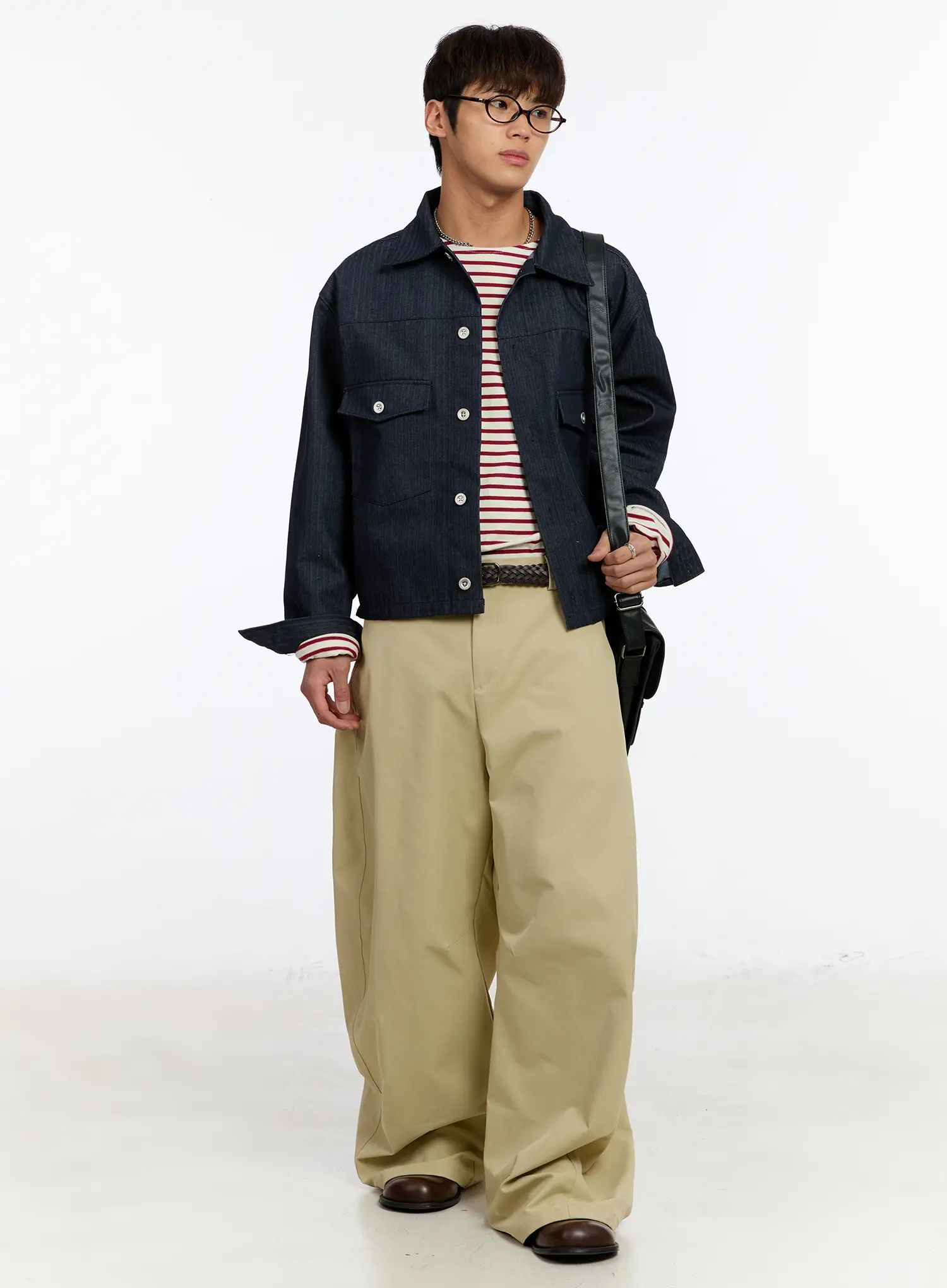 Men's Raw Denim Jacket IM530 - Image 7