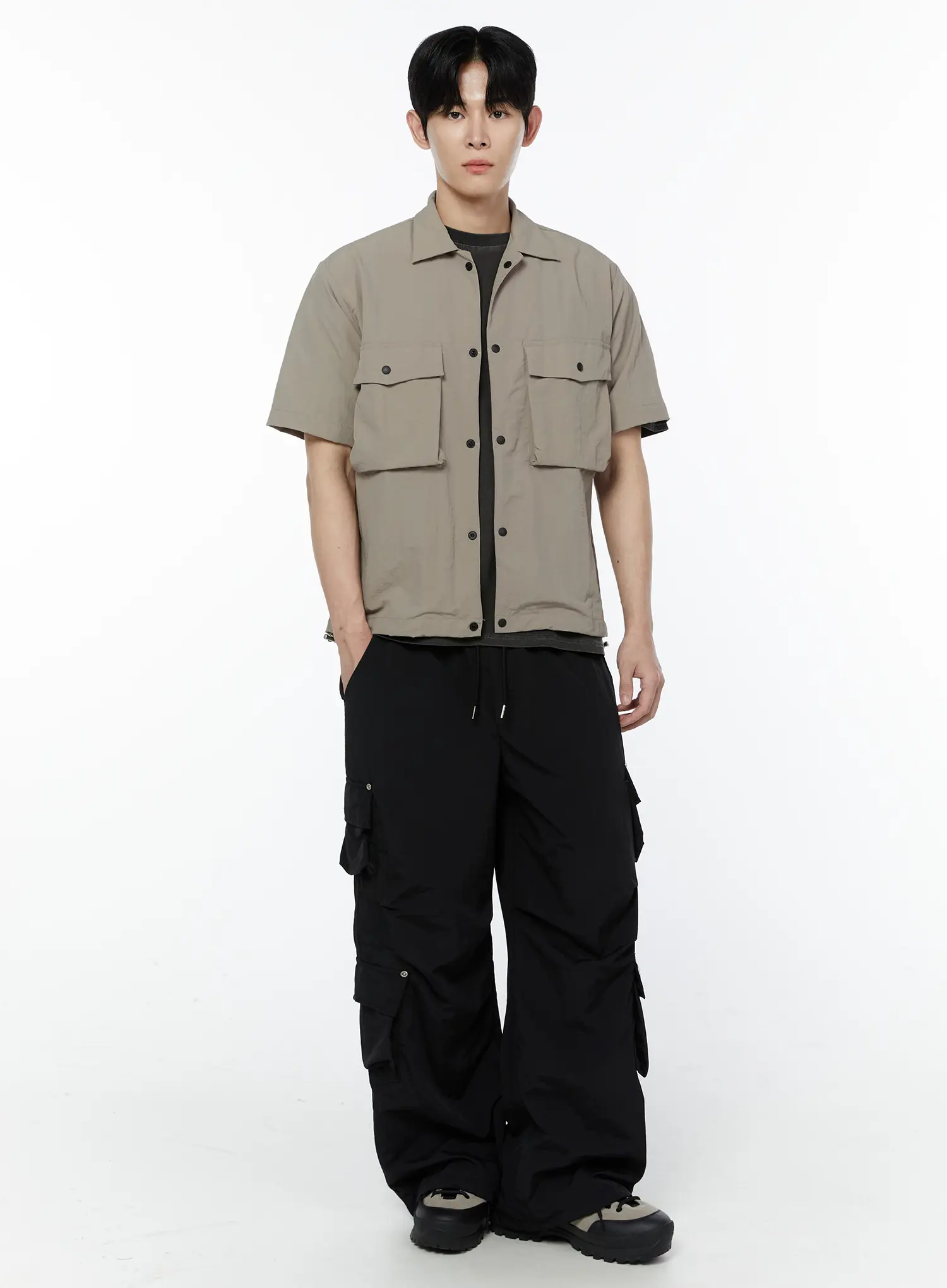 Men's Relaxed Fit Cargo Pants IA527 - Image 11