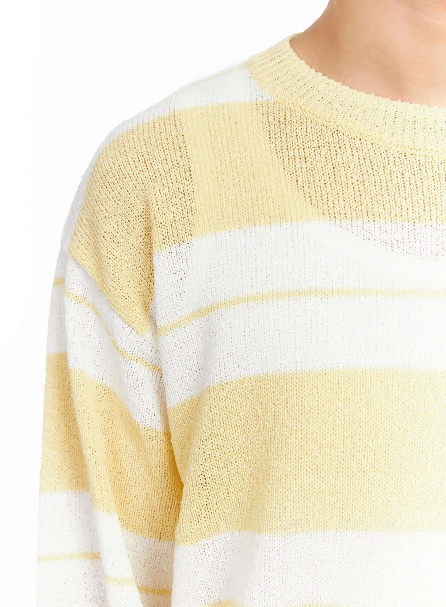 Men's Relaxed Fit Striped Long Sleeve Top IA502 - Image 10
