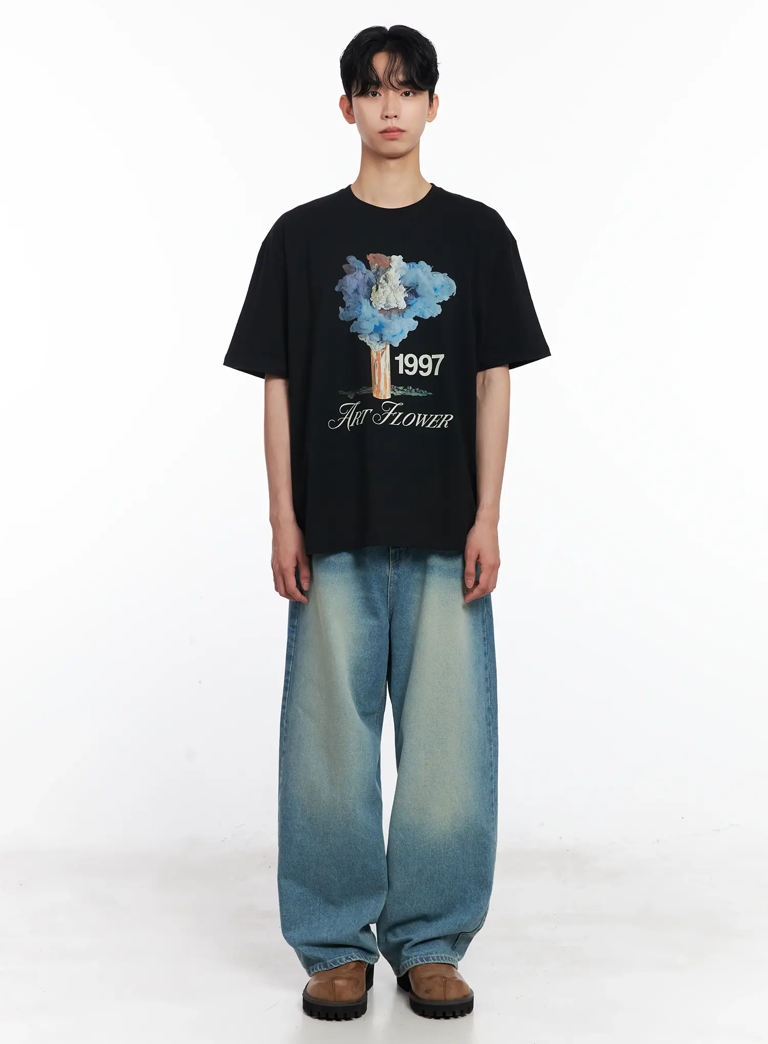 Men's Relaxed Light Blue-Wash Jeans IL501 - Image 3