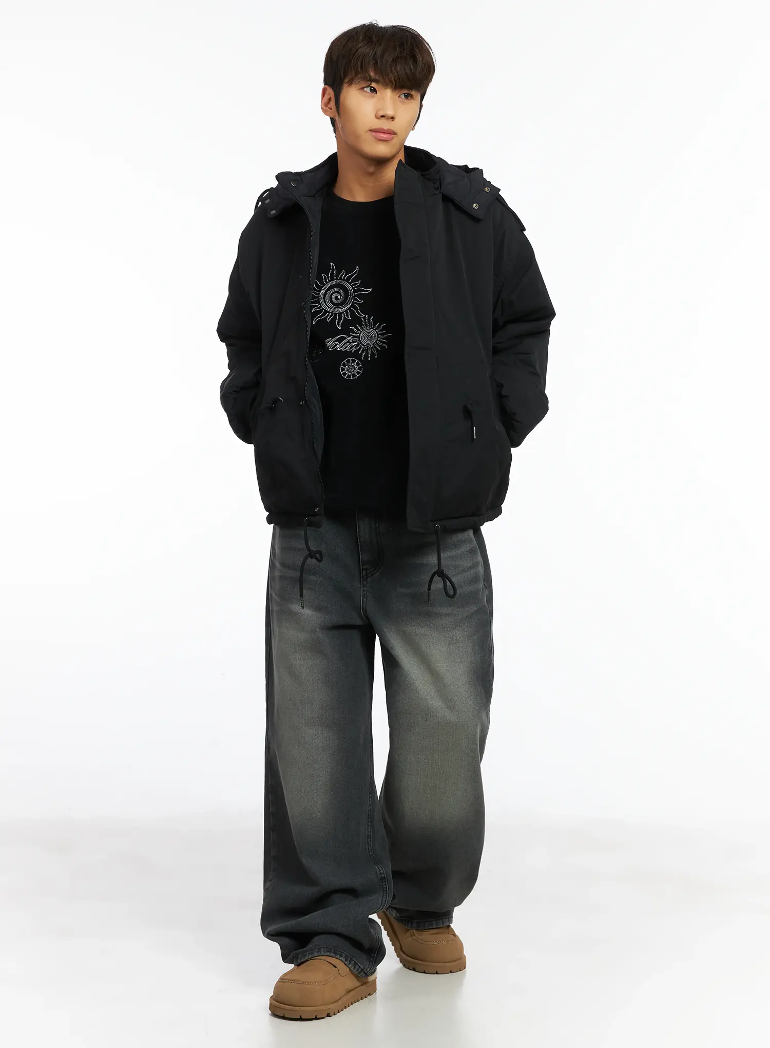 Men's Reversible Hooded Puffer Jacket IJ514 - Image 12