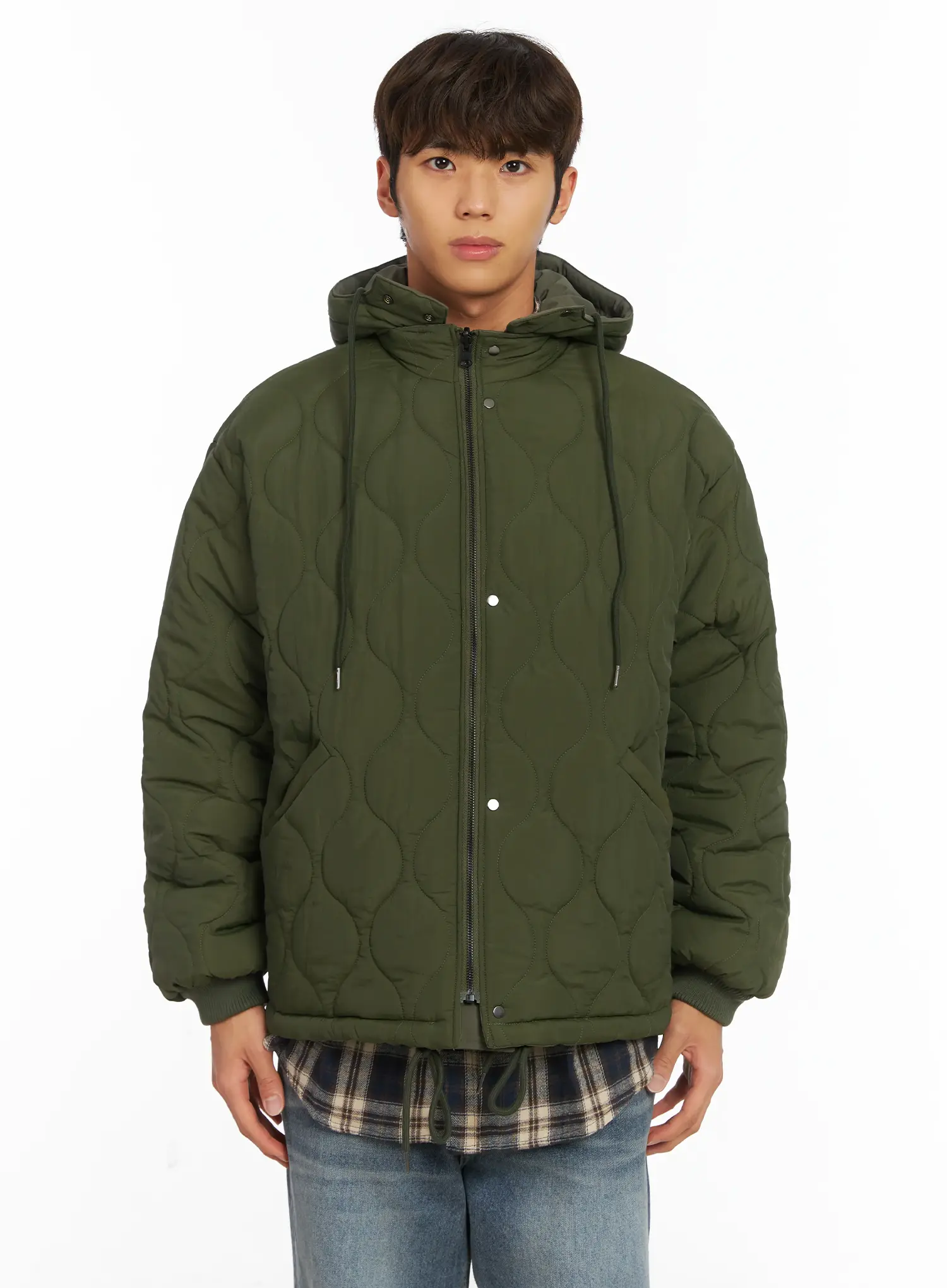 Men's Reversible Hooded Puffer Jacket IJ514 - Image 16
