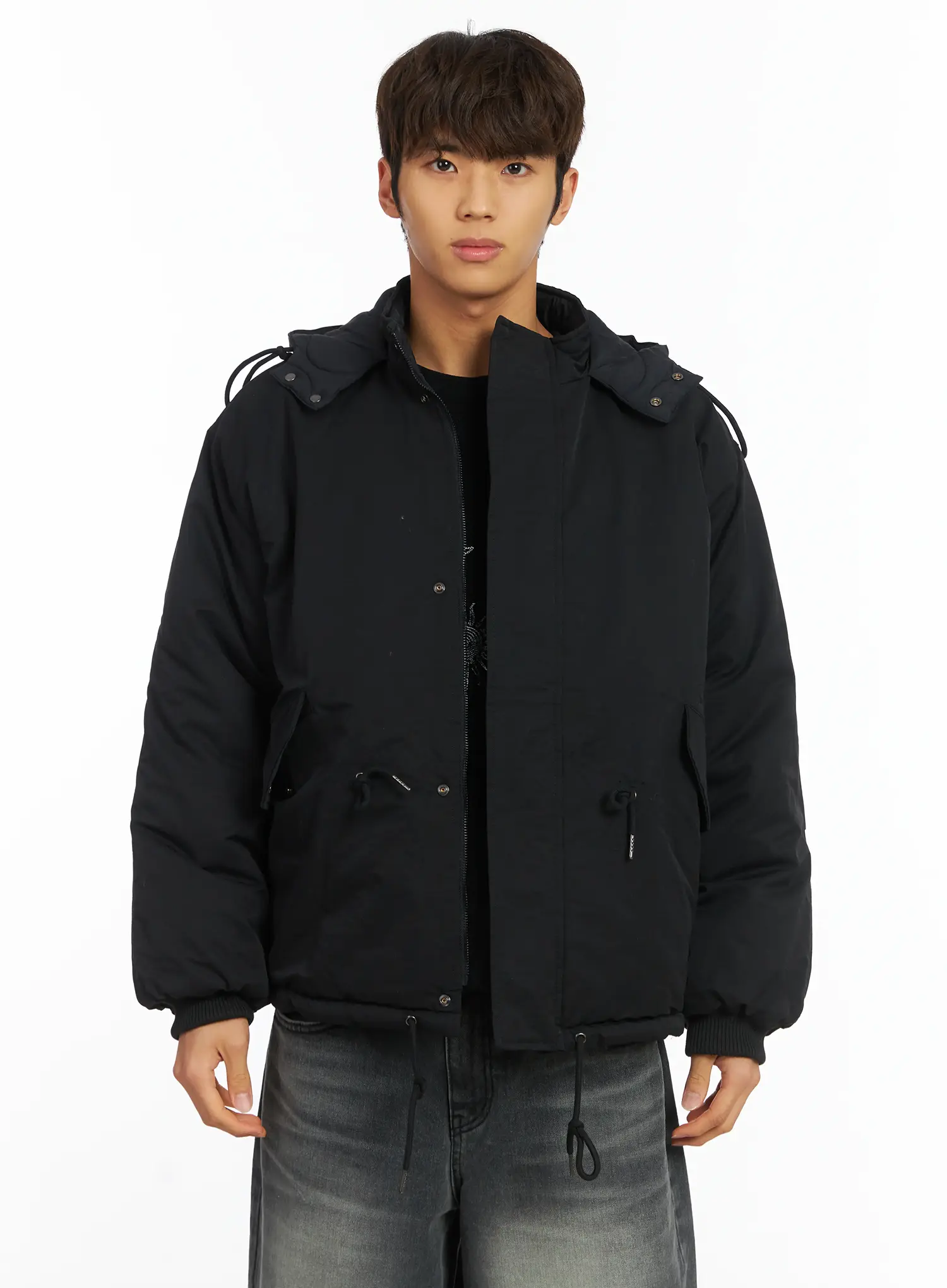 Men's Reversible Hooded Puffer Jacket IJ514 - Image 17