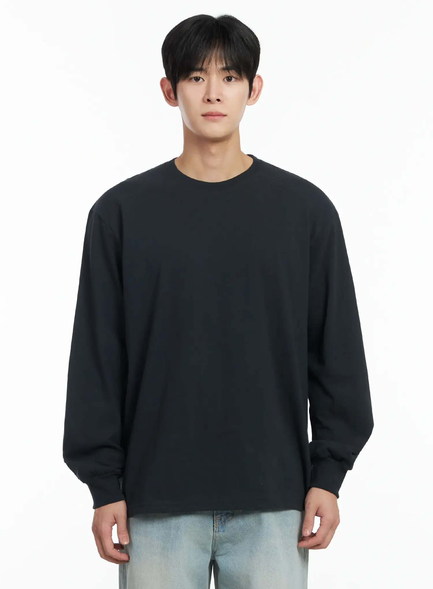 Men's Ribbed Cuff Long Sleeve Shirt IF517 - Image 15