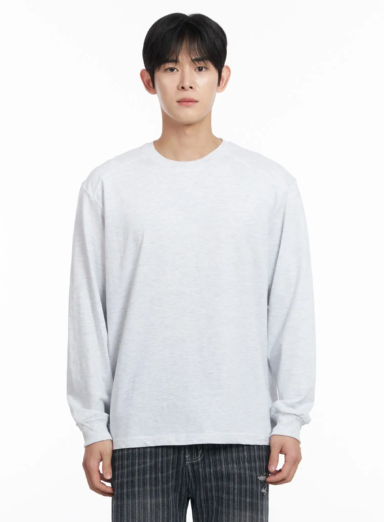 Men's Ribbed Cuff Long Sleeve Shirt IF517 - Image 16
