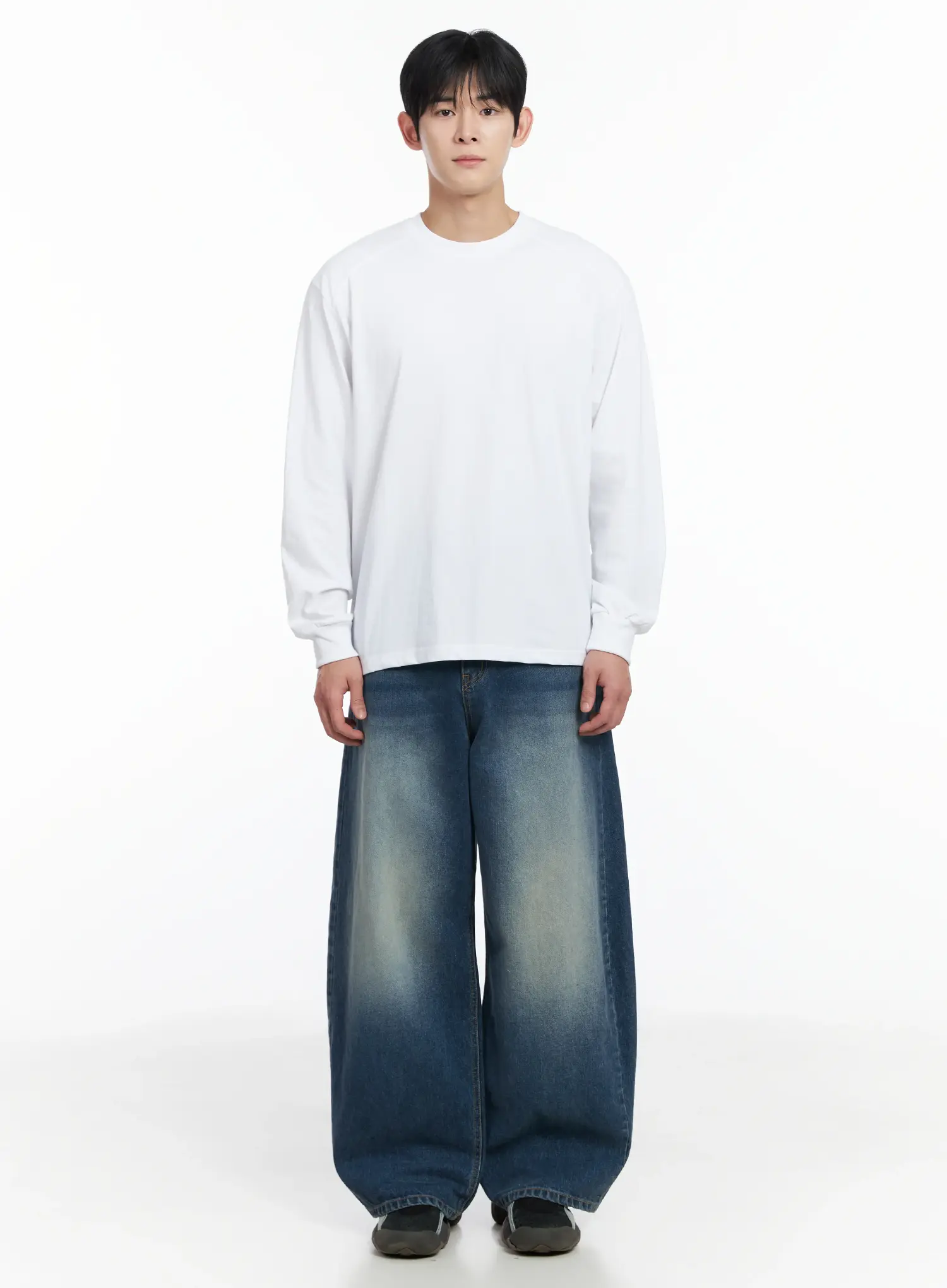 Men's Ribbed Cuff Long Sleeve Shirt IF517 - Image 4