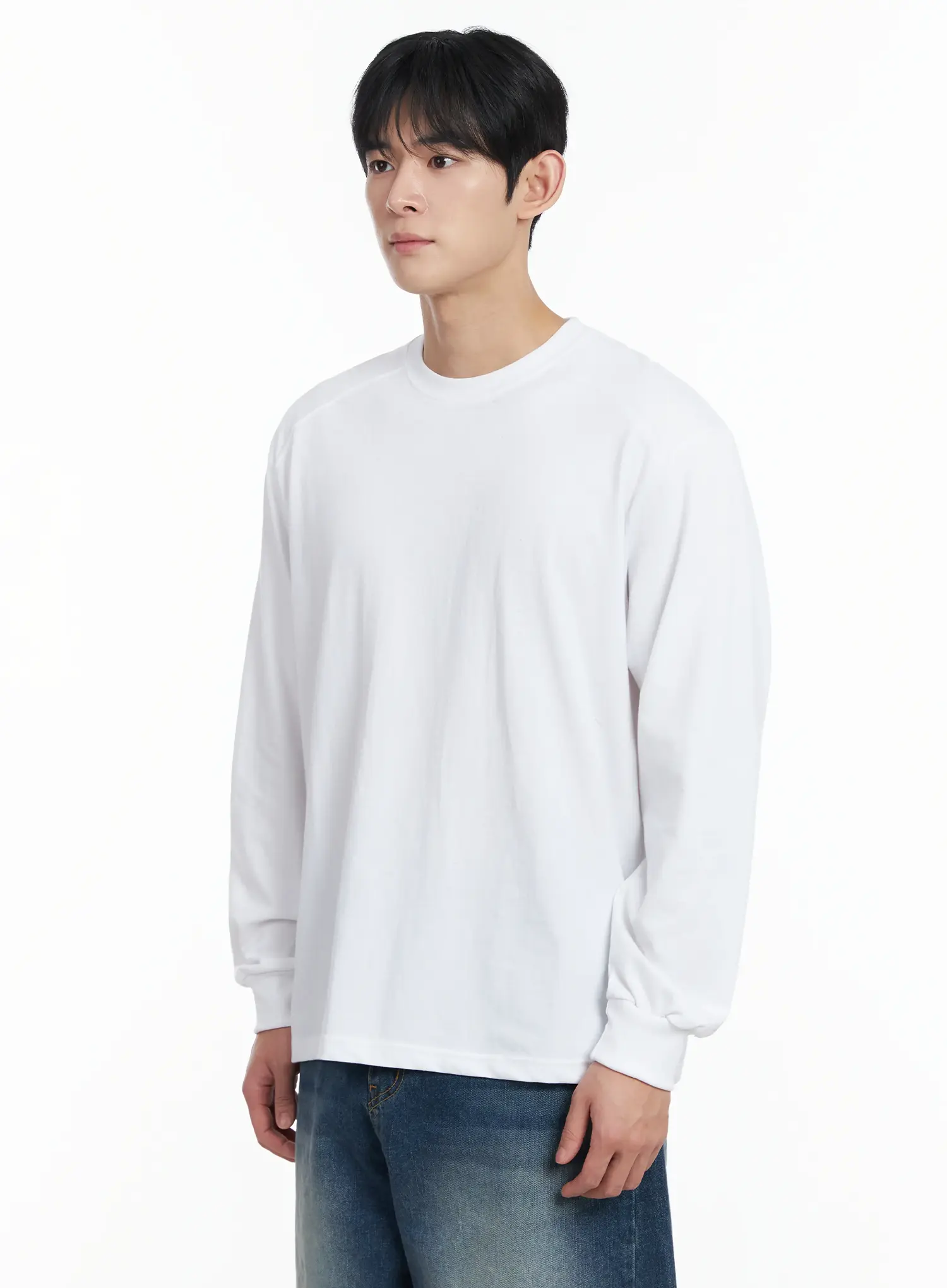 Men's Ribbed Cuff Long Sleeve Shirt IF517 - Image 5