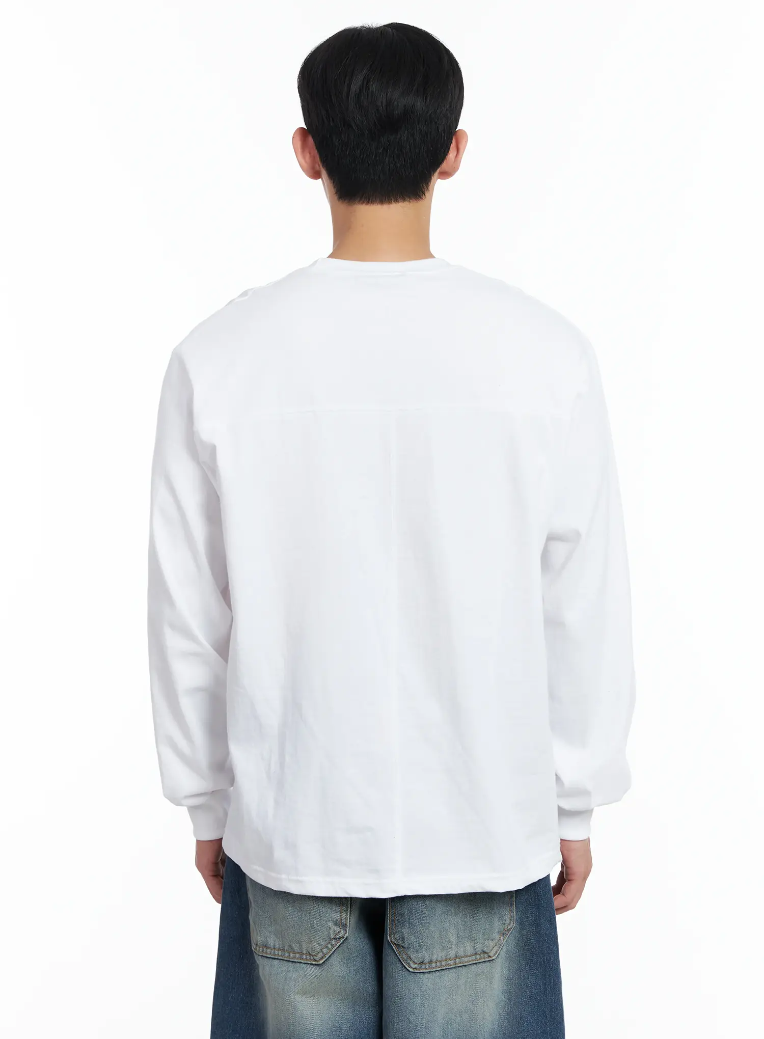Men's Ribbed Cuff Long Sleeve Shirt IF517 - Image 7