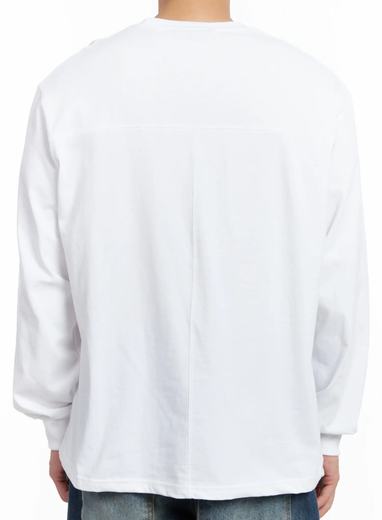 Men's Ribbed Cuff Long Sleeve Shirt IF517 - Image 8