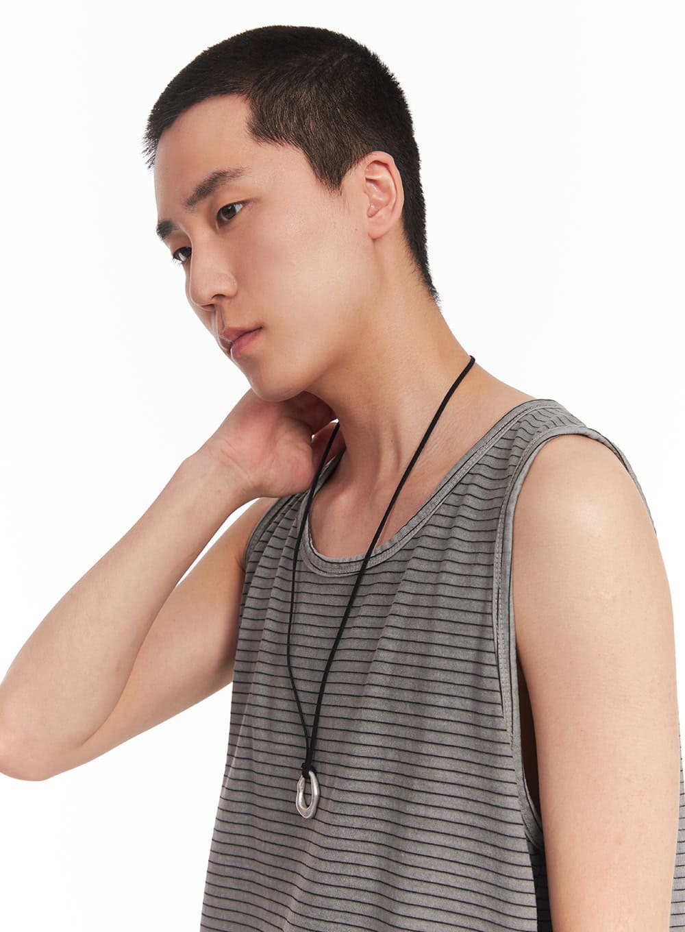 Men's Ring Pendant Necklace IY506 - Image 3
