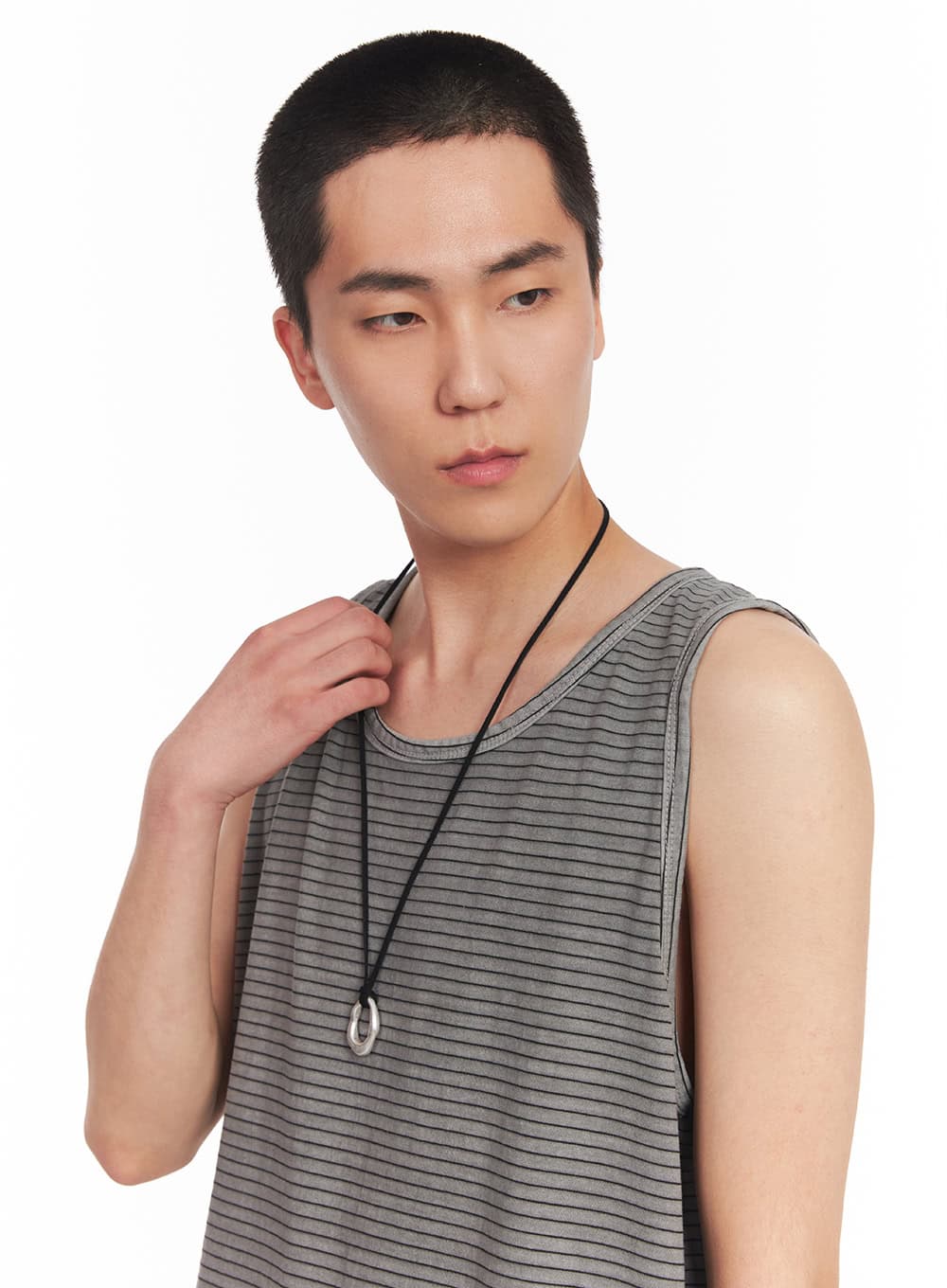 Men's Ring Pendant Necklace IY506 - Image 4