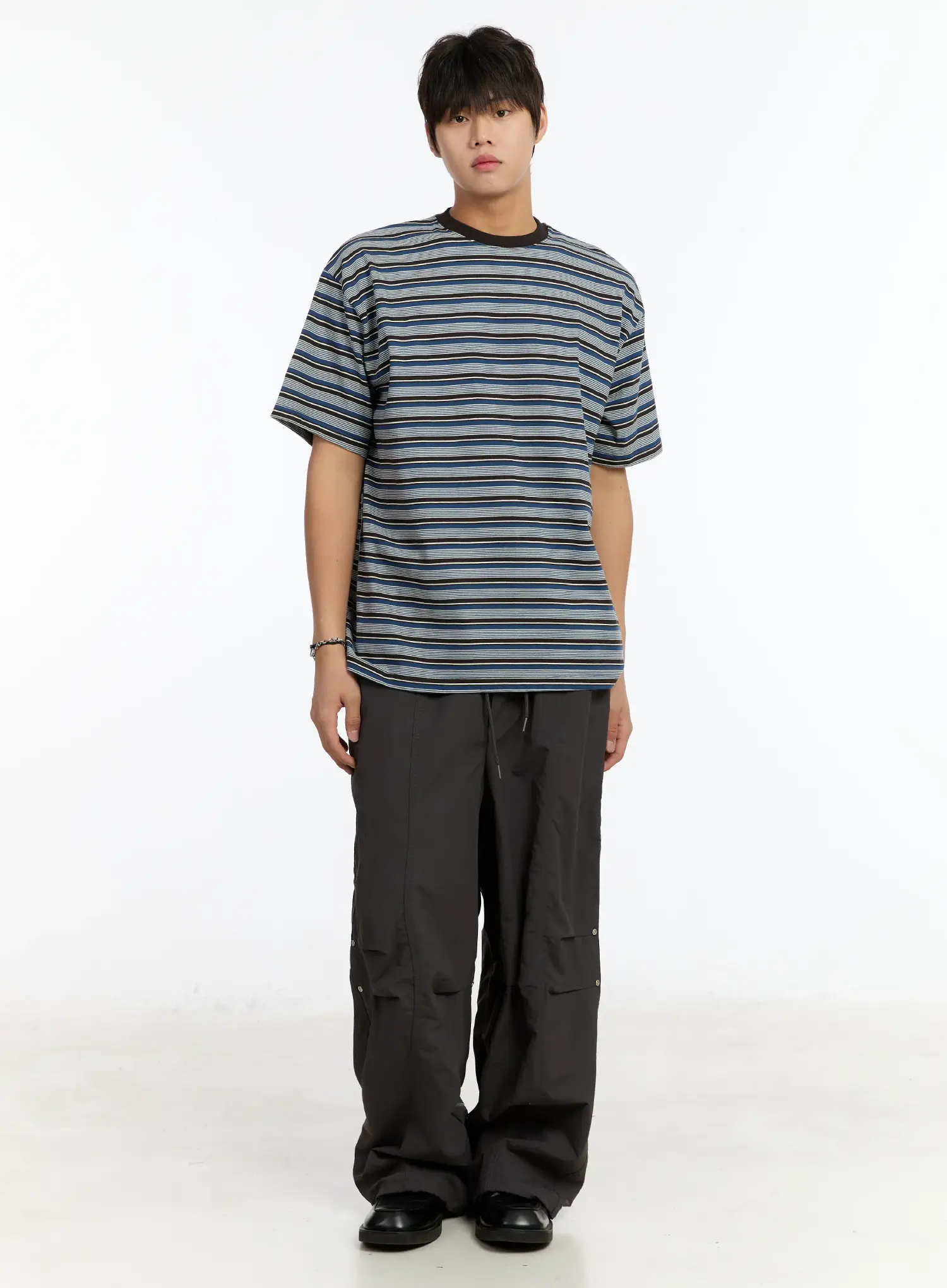Men's Rivet Detail Cargo Pants IM503 - Image 12