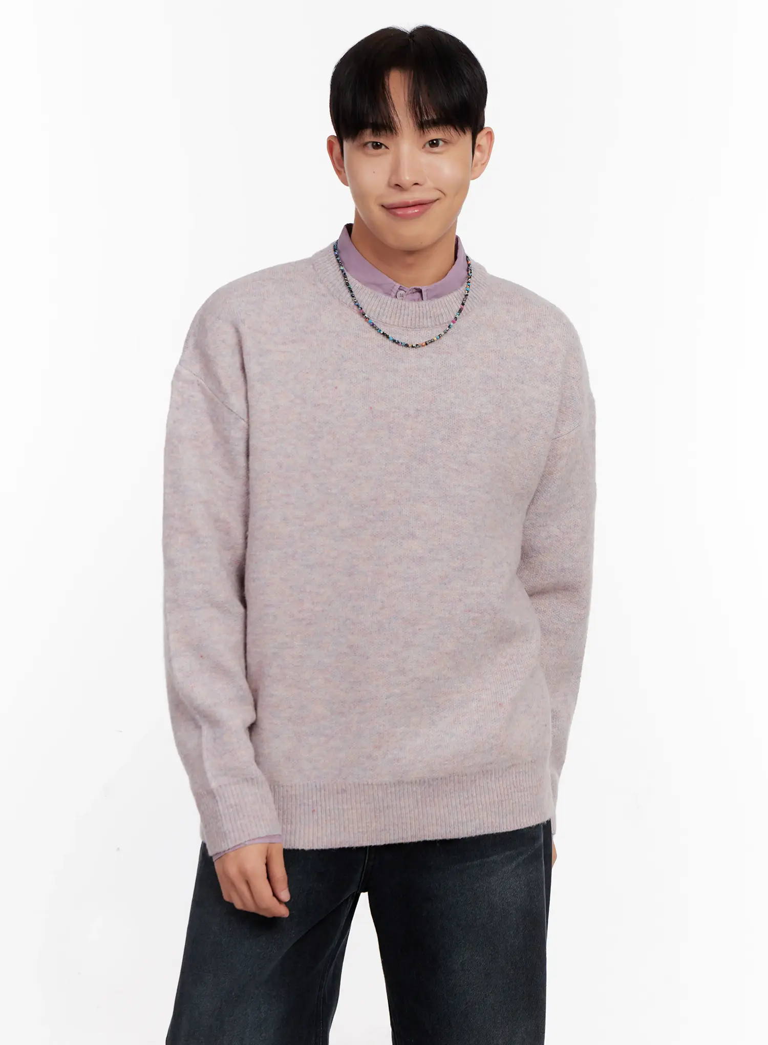 Men's Round Neck Sweater IO528 - Image 10