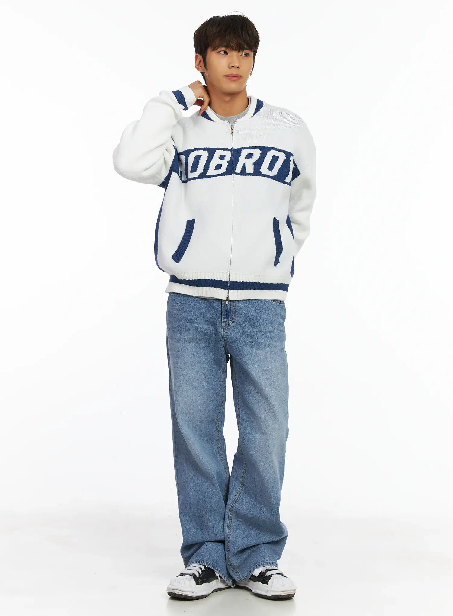 Men's Roy Zip-Up Cardigan IJ514 - Image 2