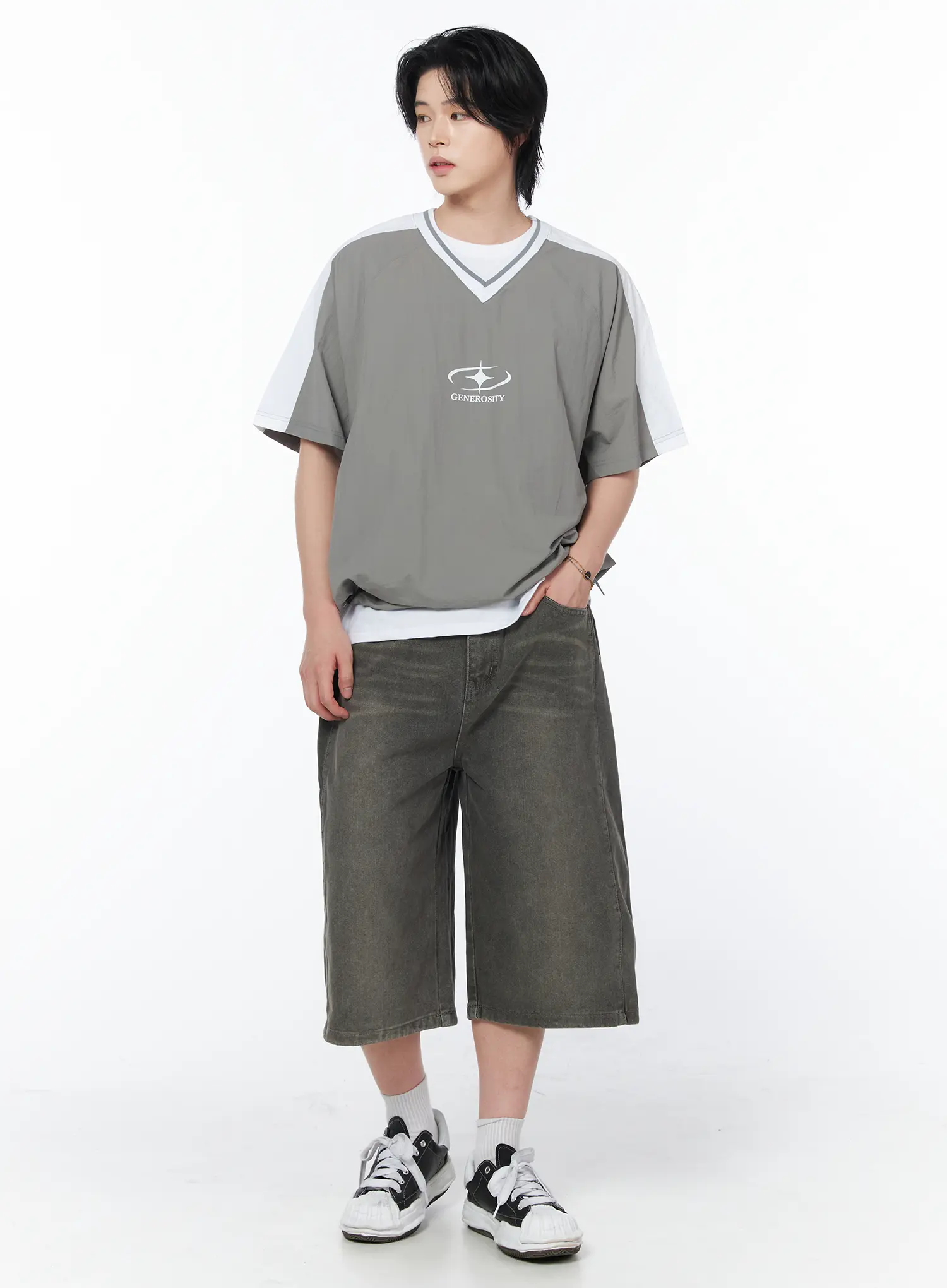 Men's Side Pintuck Bermuda Shorts IY519 - Image 8