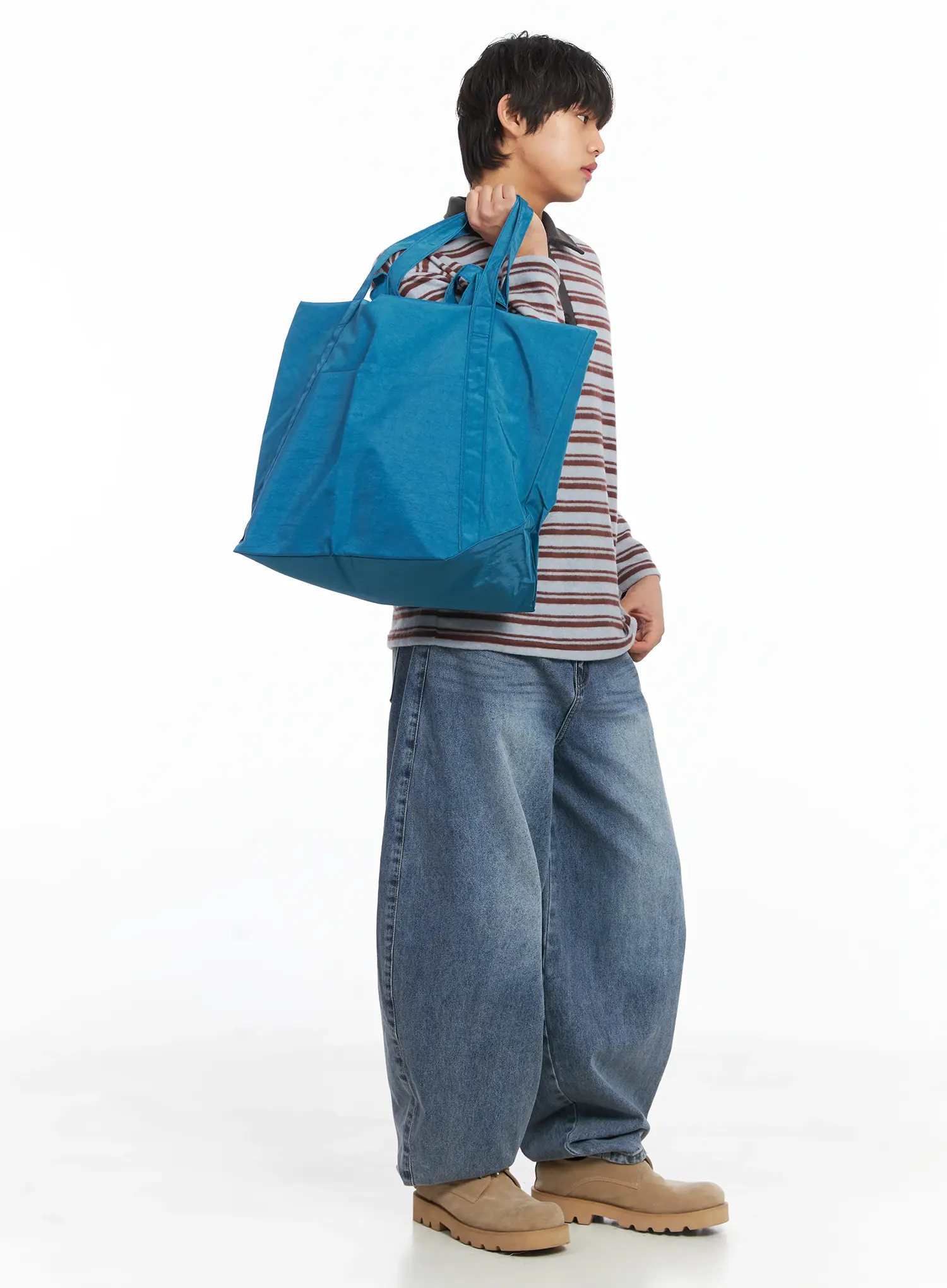 Men's Simple Balloon Fit Jeans IJ512 - Image 2