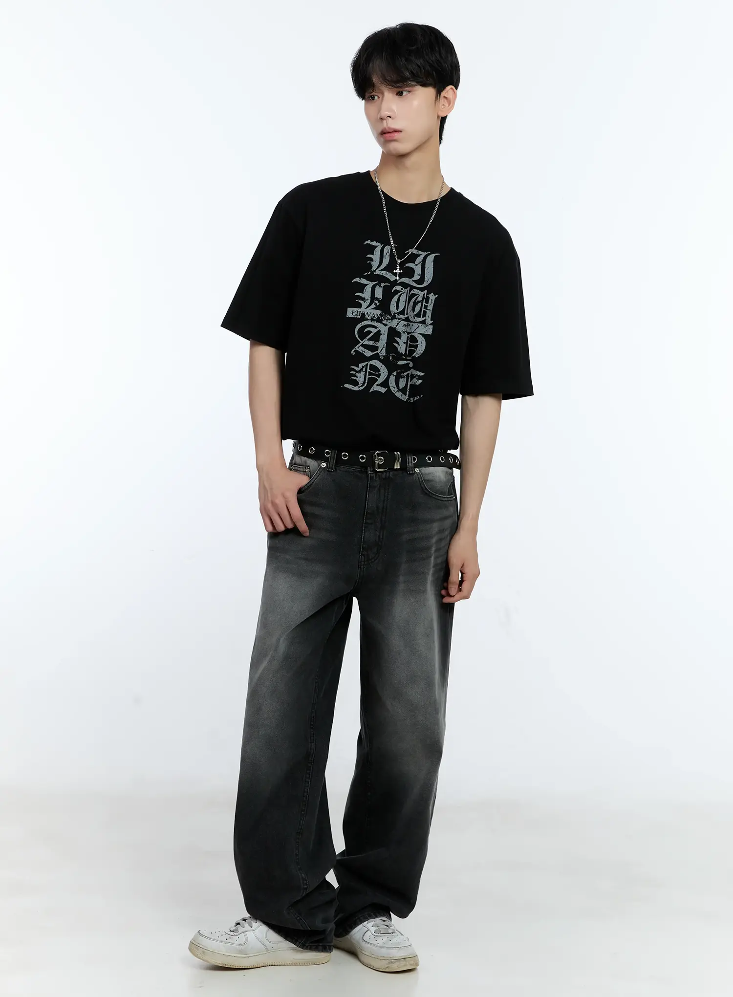 Men's Single-Eyelet Belt IL529 - Image 6