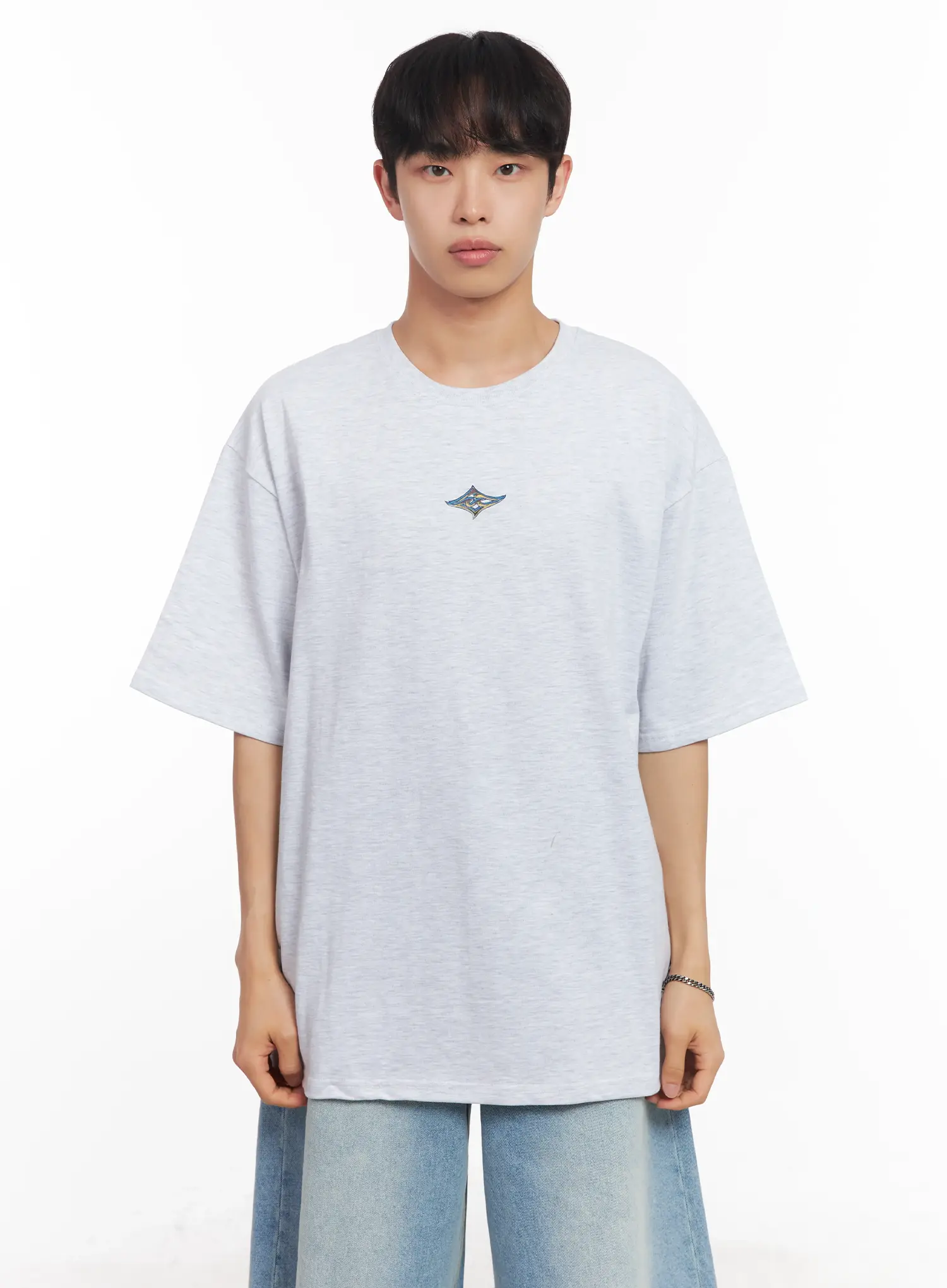 Men's Small Graphic Oversize Tee IU518 - Image 13