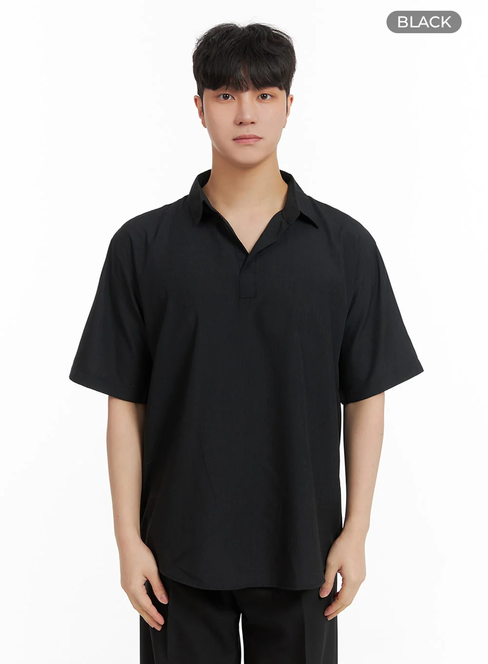 Men's Solid Collar Shirt IA402 - Image 10