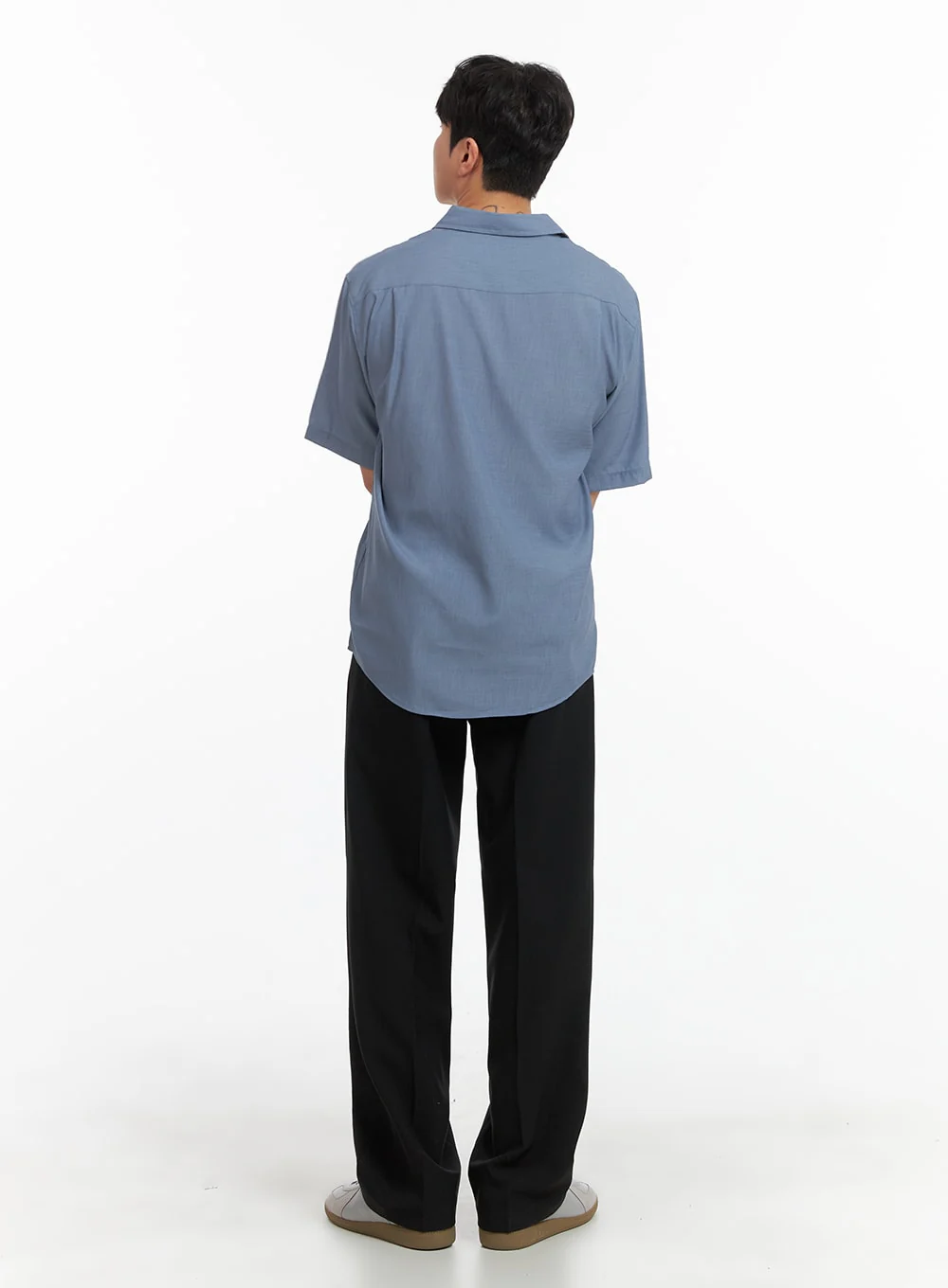 Men's Solid Collar Shirt IA402 - Image 7