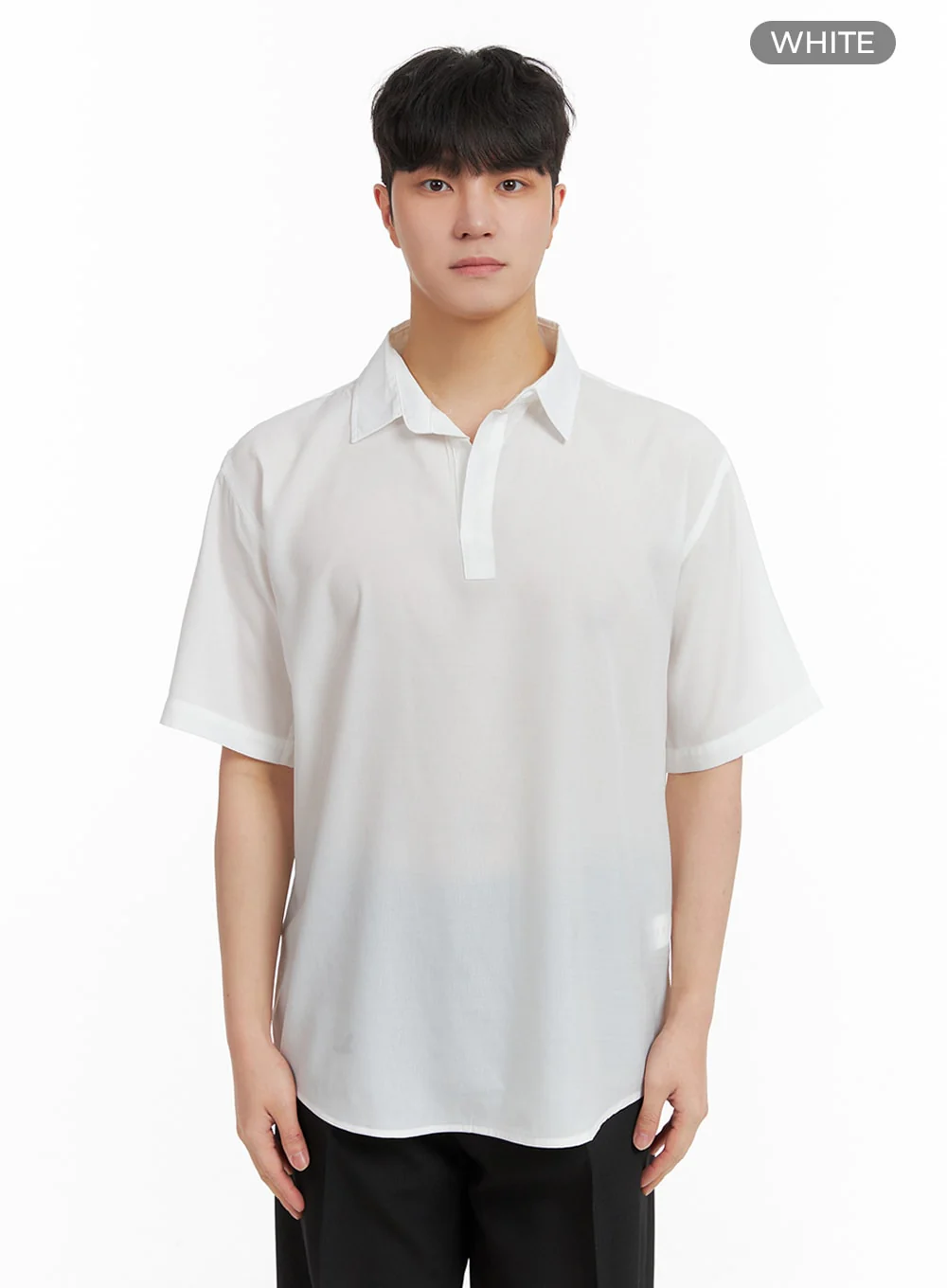Men's Solid Collar Shirt IA402 - Image 9