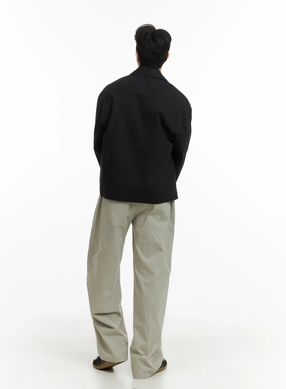 Men's Solid Cotton Suit Pants IA401 - Image 8