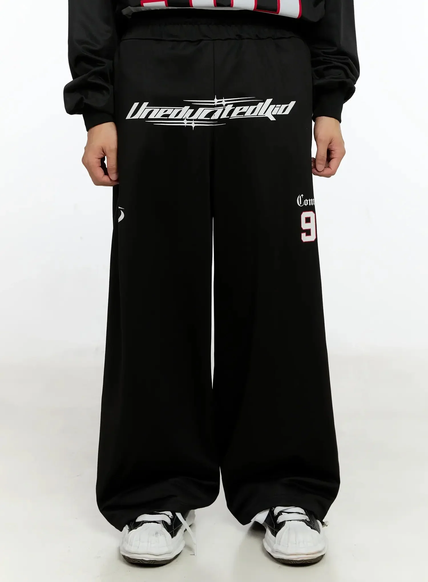 Men's Sports Graphic Wide Pants IN525