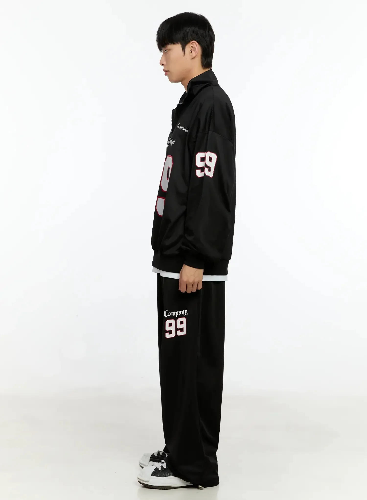 Men's Sports Graphic Wide Pants IN525 - Image 14