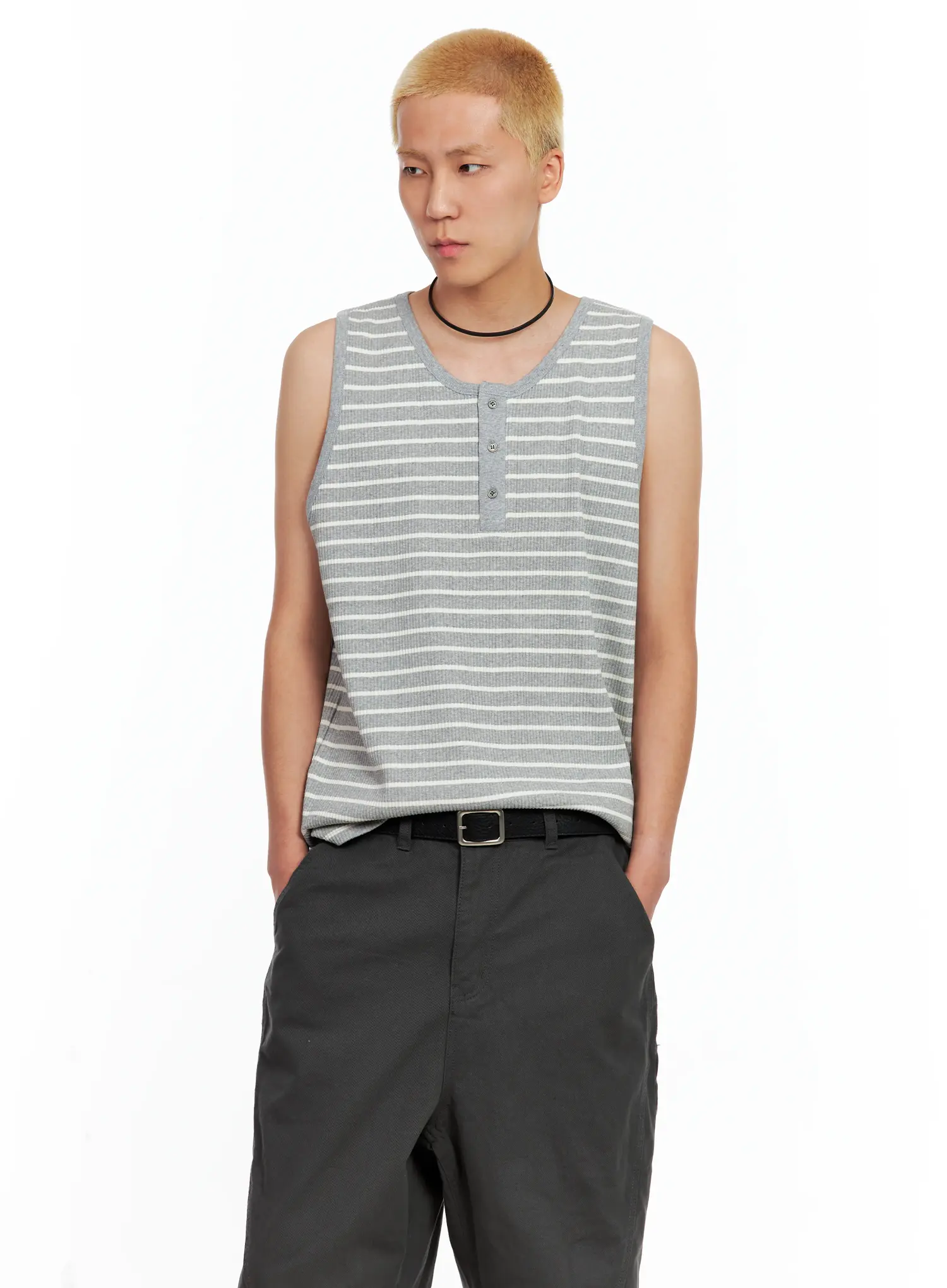 Men's Square Buckle Belt IL511 - Image 7