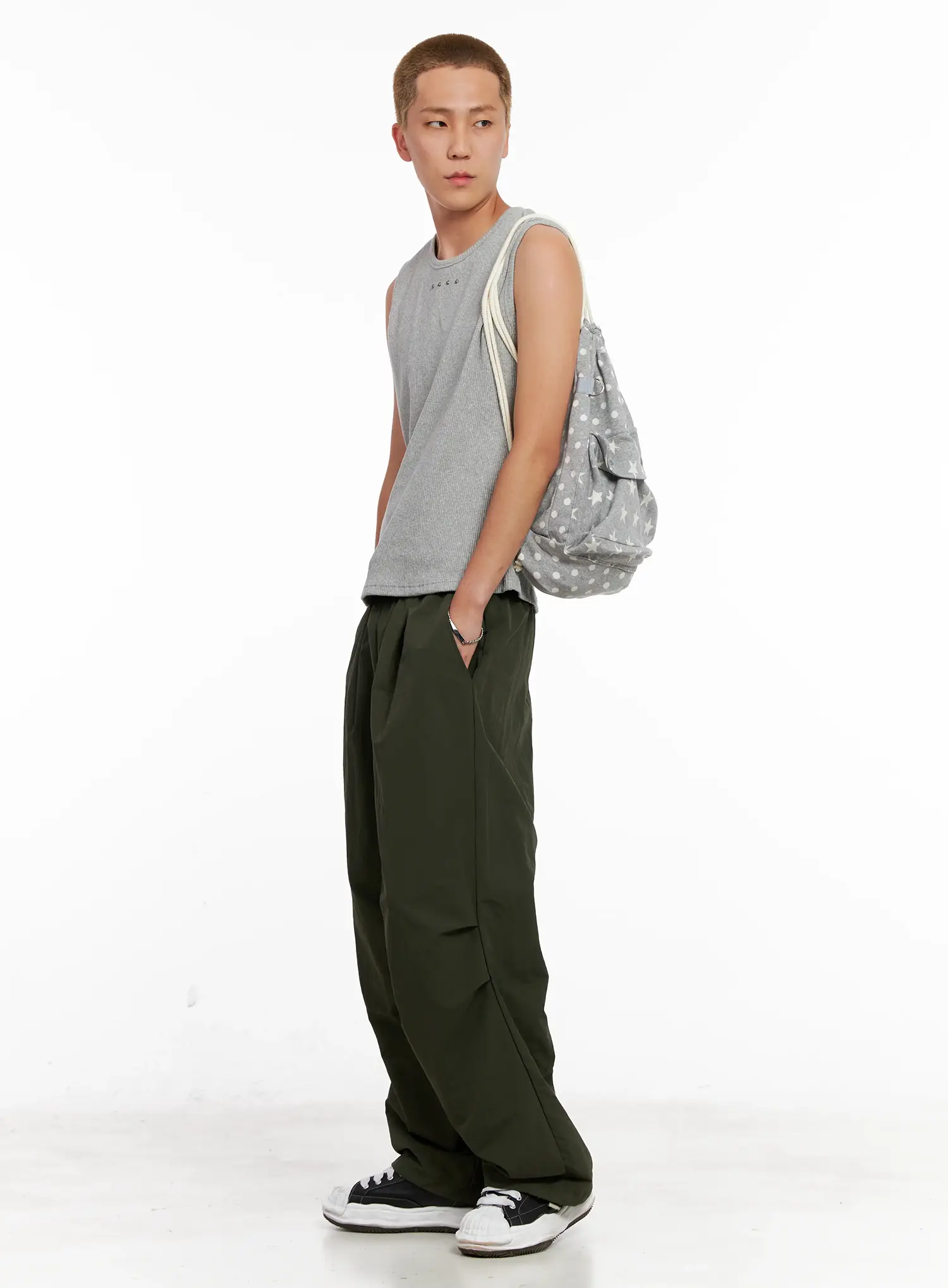 Men's Star Print Drawstring Bag IL518 - Image 6