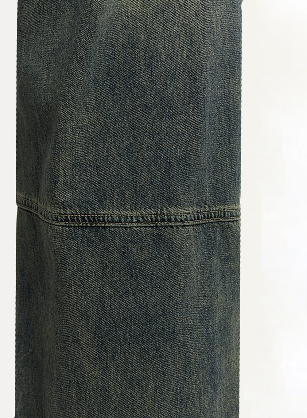 Men's Stitched Wide-Leg Jeans IA511 - Image 4