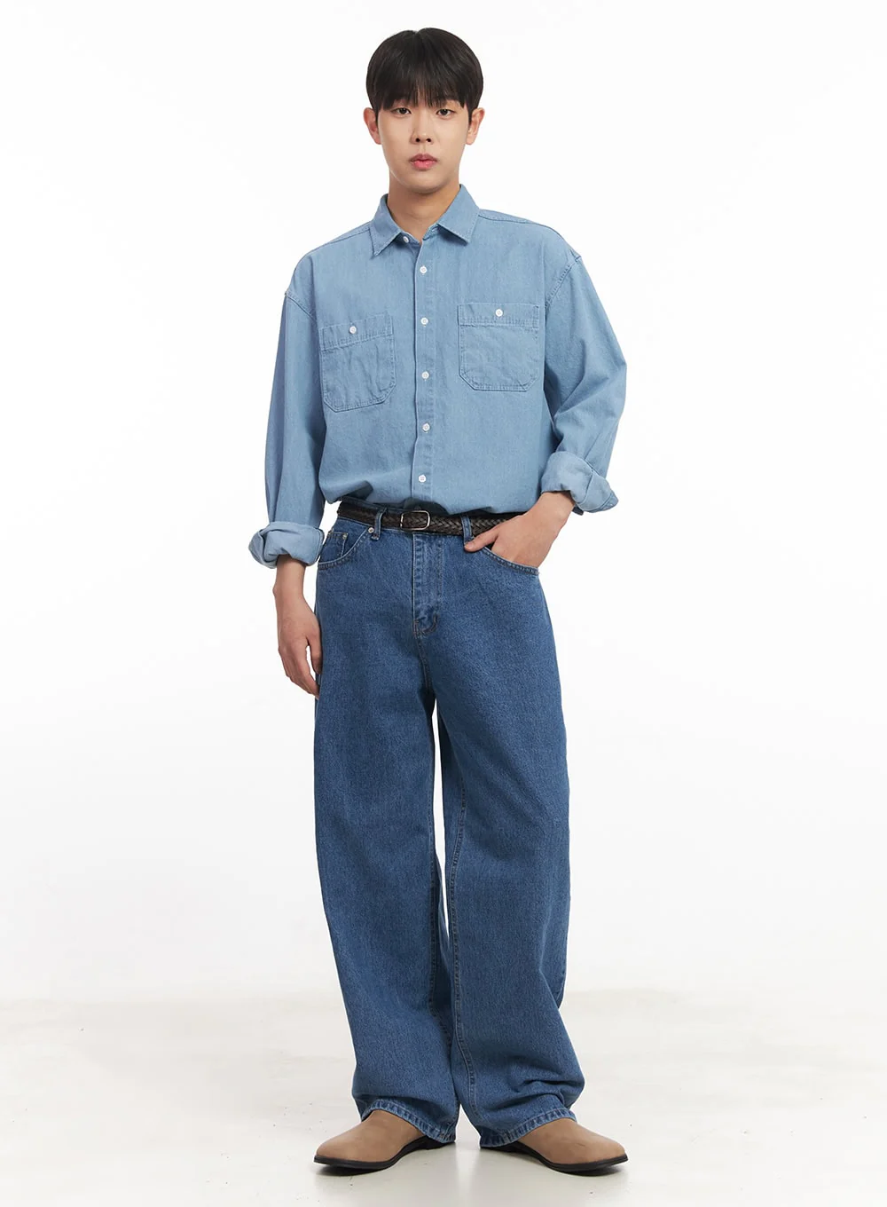 Men's Straight-Leg Jeans IM527 - Image 9